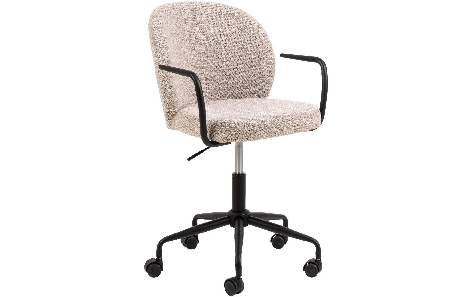 Actona AC Design Bürostuhl Patricia – Stoffbezug, Metallfuss, Beige