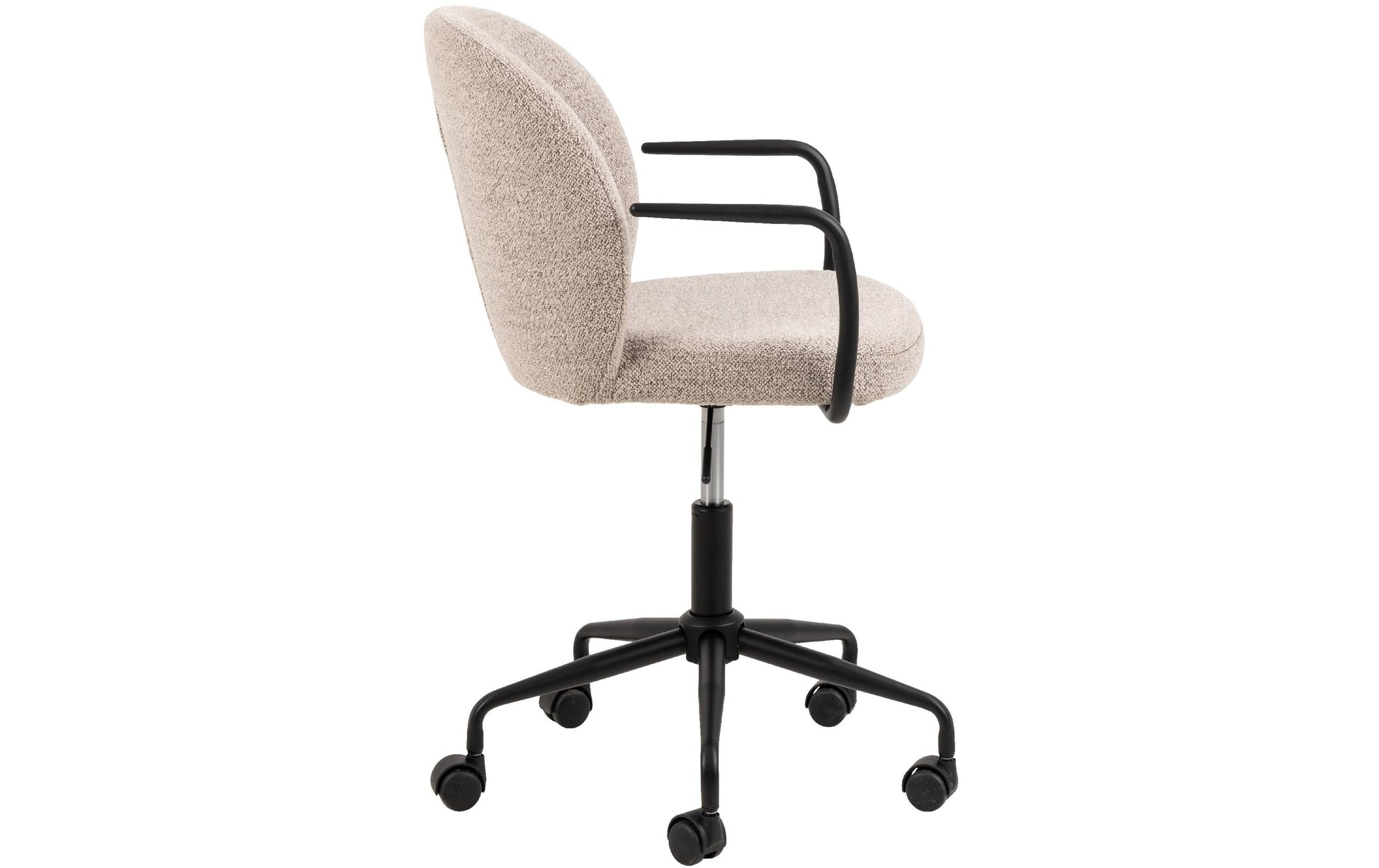 Actona AC Design Bürostuhl Patricia – Stoffbezug, Metallfuss, Beige