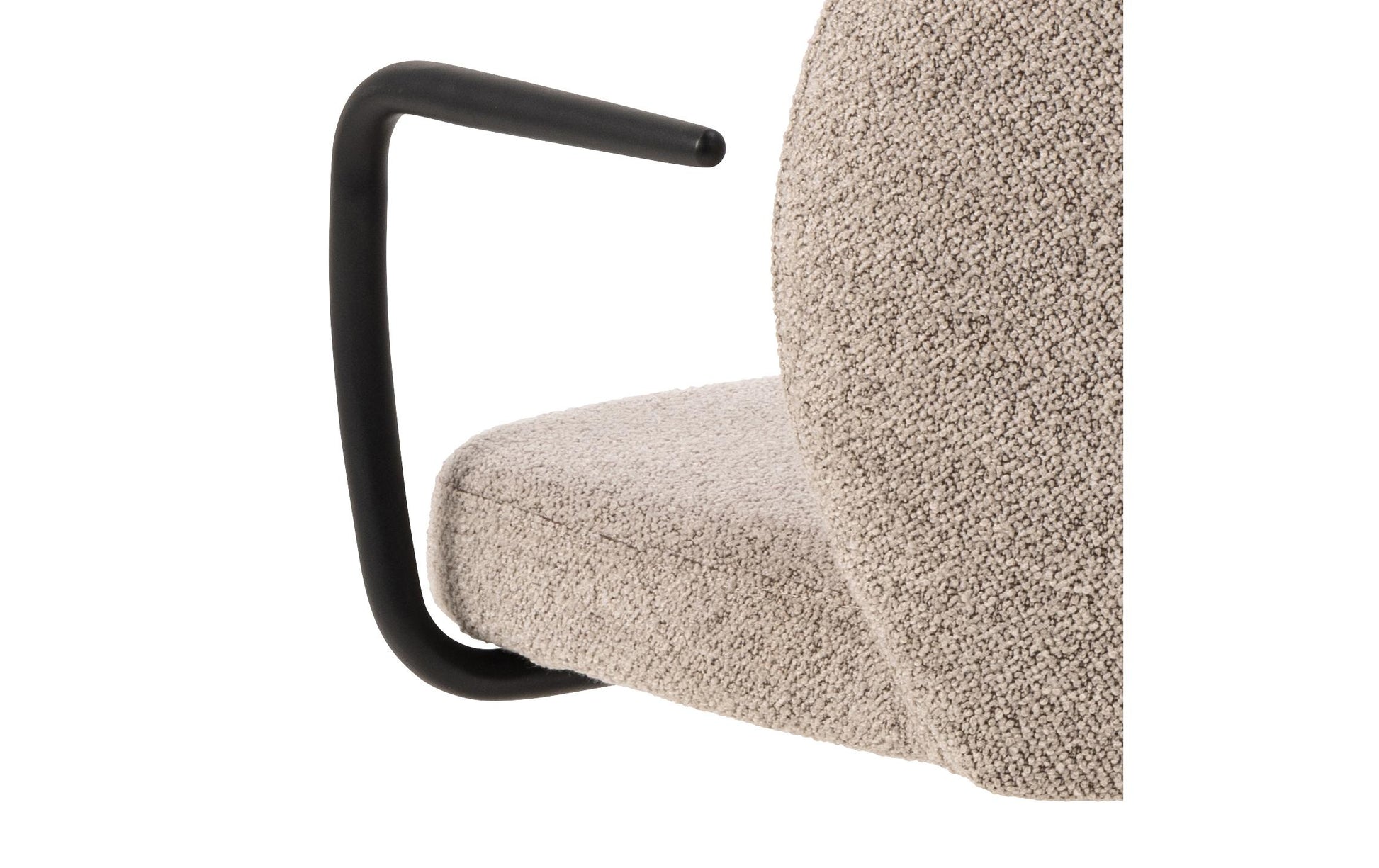 Actona AC Design Bürostuhl Patricia – Stoffbezug, Metallfuss, Beige