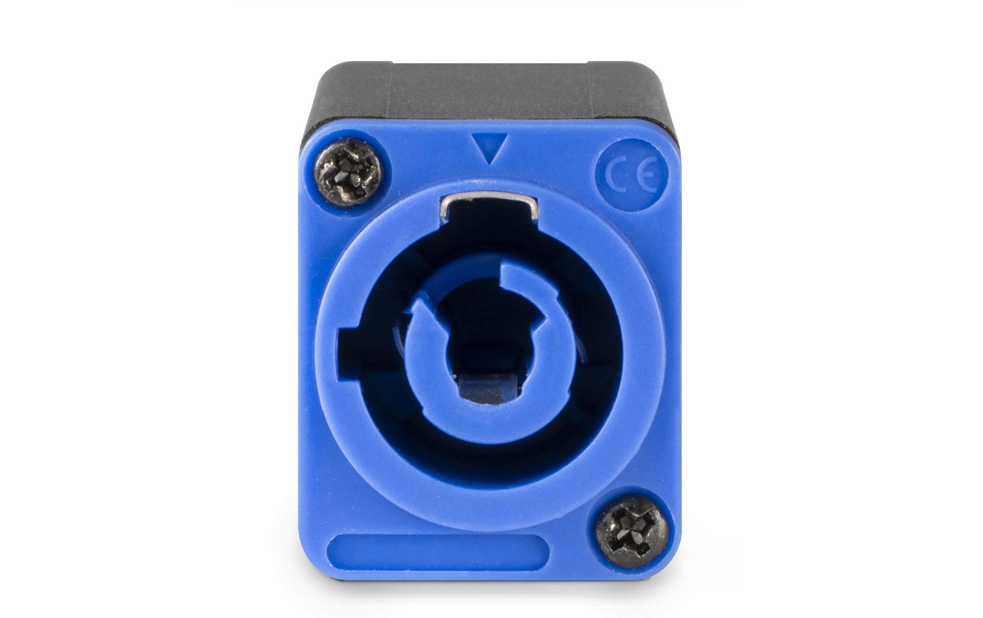 PD-Connex PSB20 Powercon Splitter IN zu TR Out – 20 A, Montagekupplung, IP65, Aluminium, Schwarz