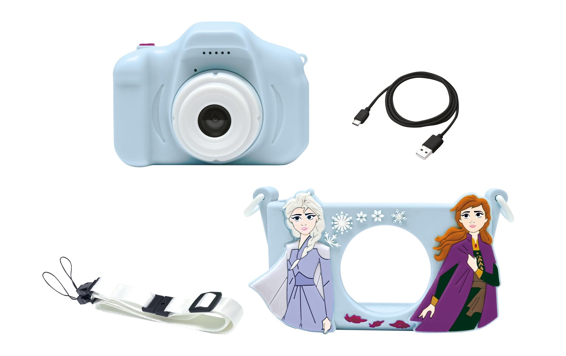 Lexibook Frozen DJ078FZ – Kinderkamera, 5 MP, 1080×960, Blau/Dunkelviolett