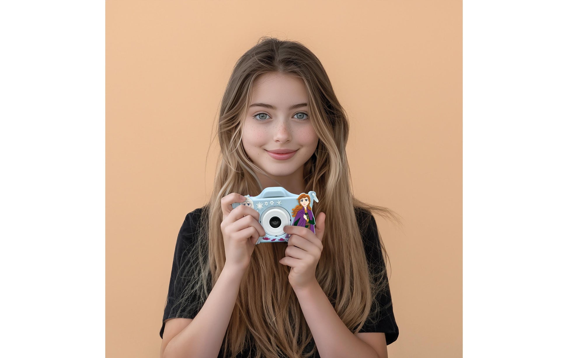 Lexibook Frozen DJ078FZ – Kinderkamera, 5 MP, 1080×960, Blau/Dunkelviolett