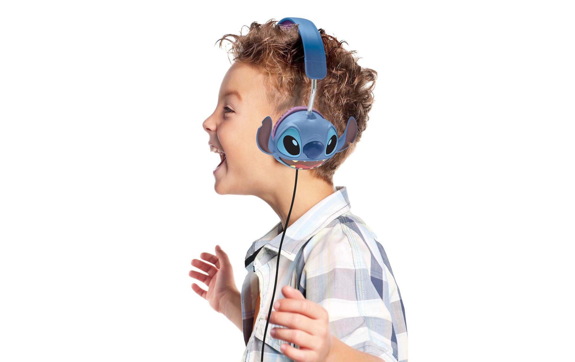 Lexibook Disney Stitch HP015D Kinderkopfhörer – On-Ear, Kabelgebunden, 3,5 mm Klinke, 85 dB Lautstärkebegrenzung, Blau