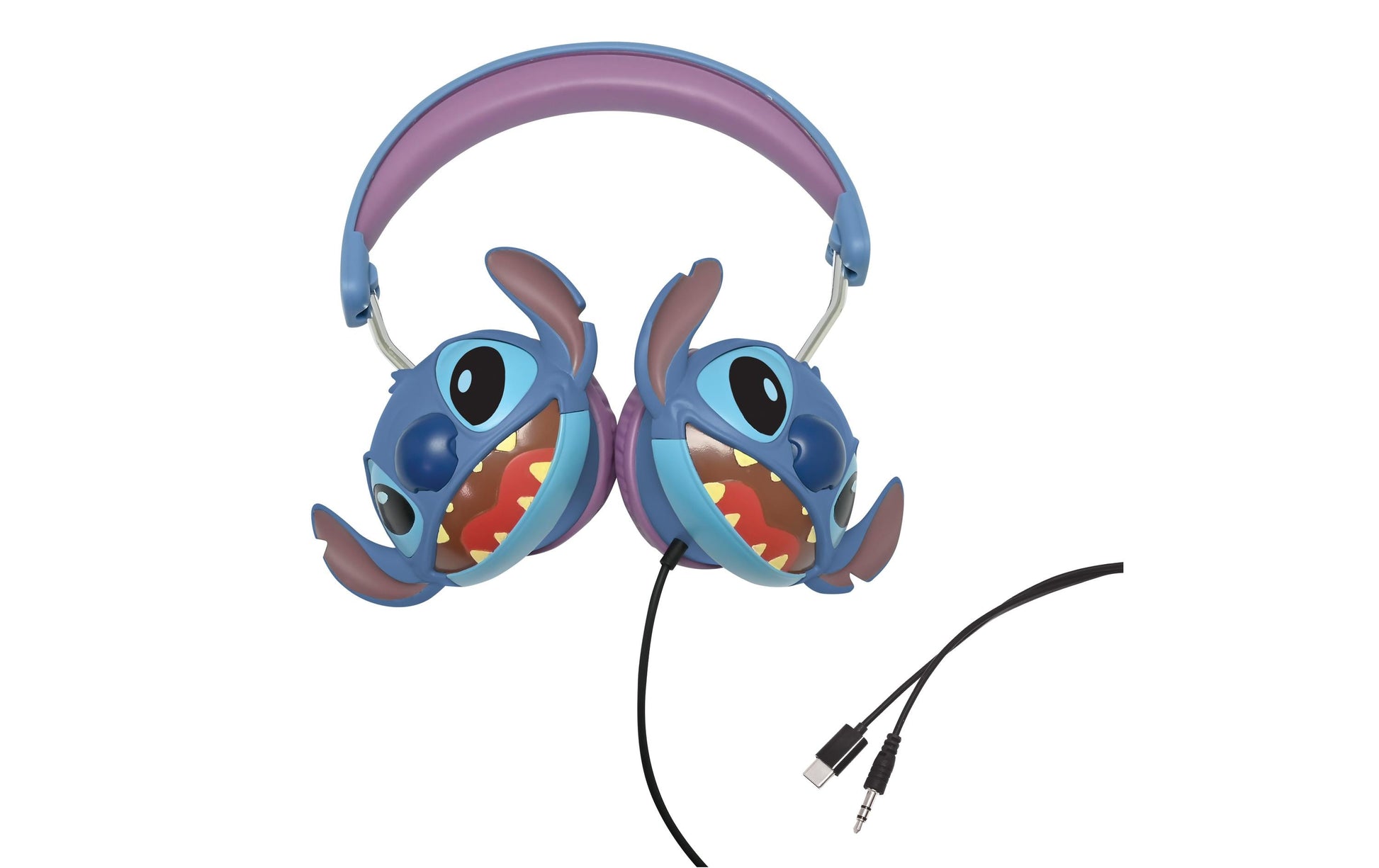 Lexibook Disney Stitch HP015D Kinderkopfhörer – On-Ear, Kabelgebunden, 3,5 mm Klinke, 85 dB Lautstärkebegrenzung, Blau