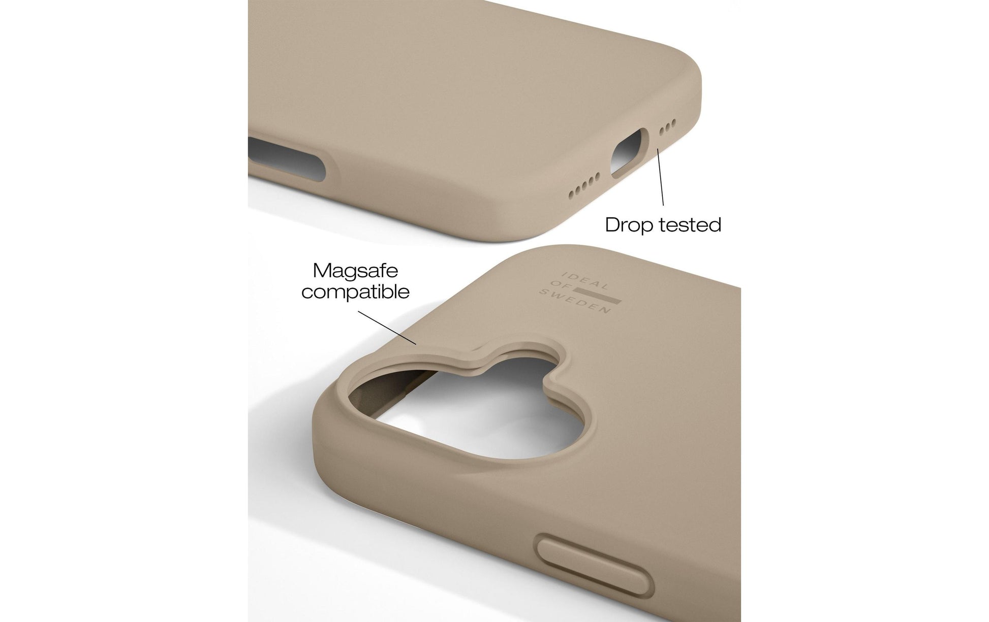 iDeal of Sweden Backcover – für Apple iPhone 16 Plus, MagSafe, PC, Beige, bis 1,52 m sturzsicher