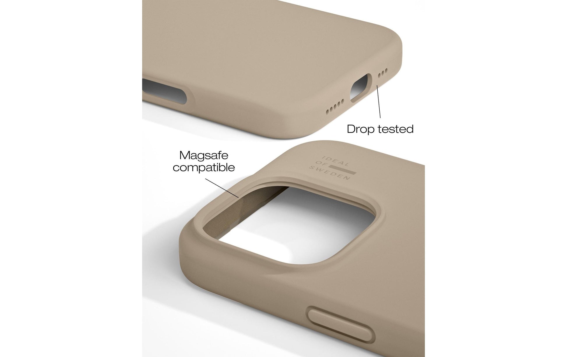 iDeal of Sweden Backcover – für Apple iPhone 16 Pro – beige – Silikon, MagSafe-kompatibel