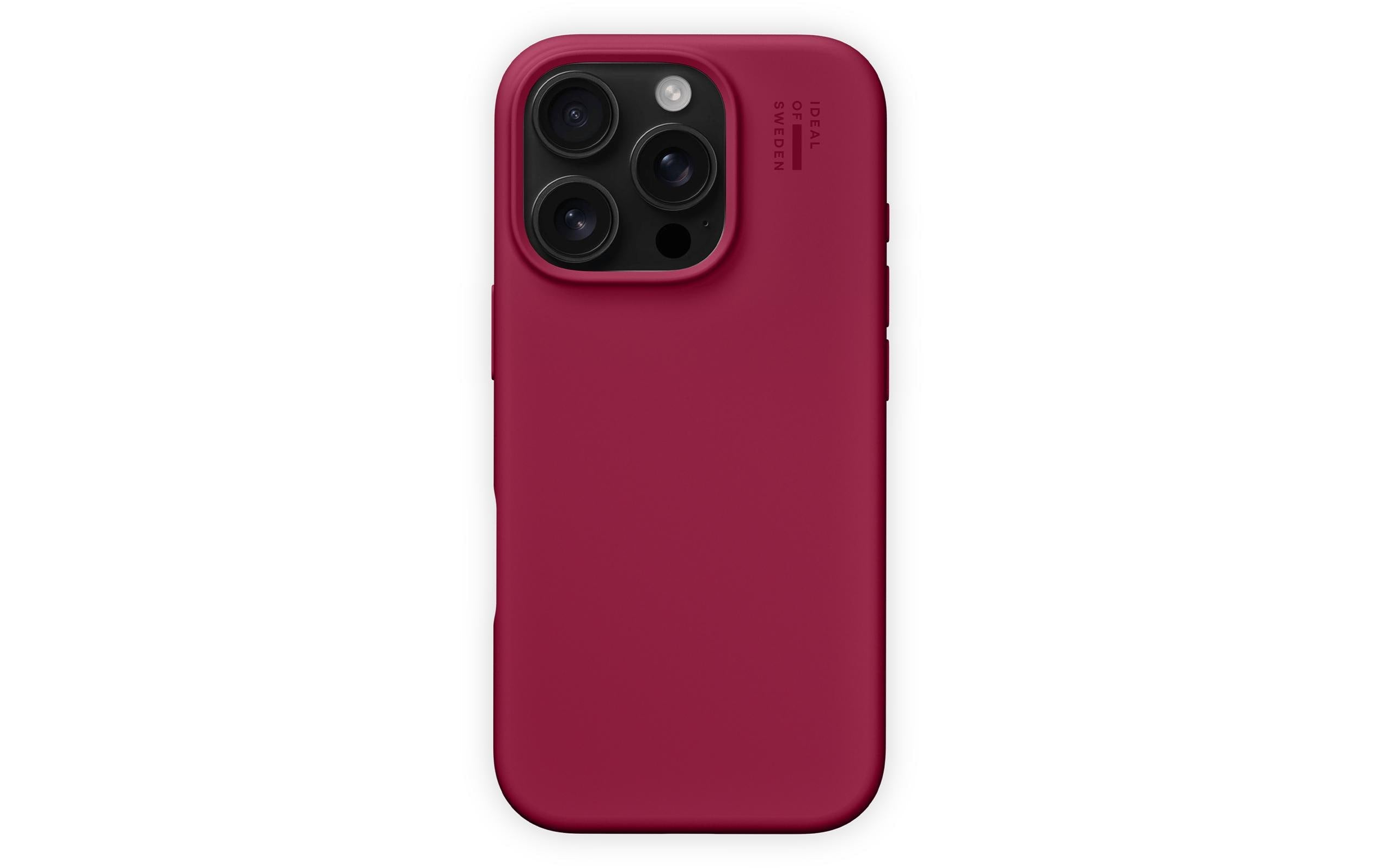 iDeal of Sweden Backcover – für Apple iPhone 16 Pro Max, Silikon+Polyester, Cranberry, bis 1,52 m sturzsicher