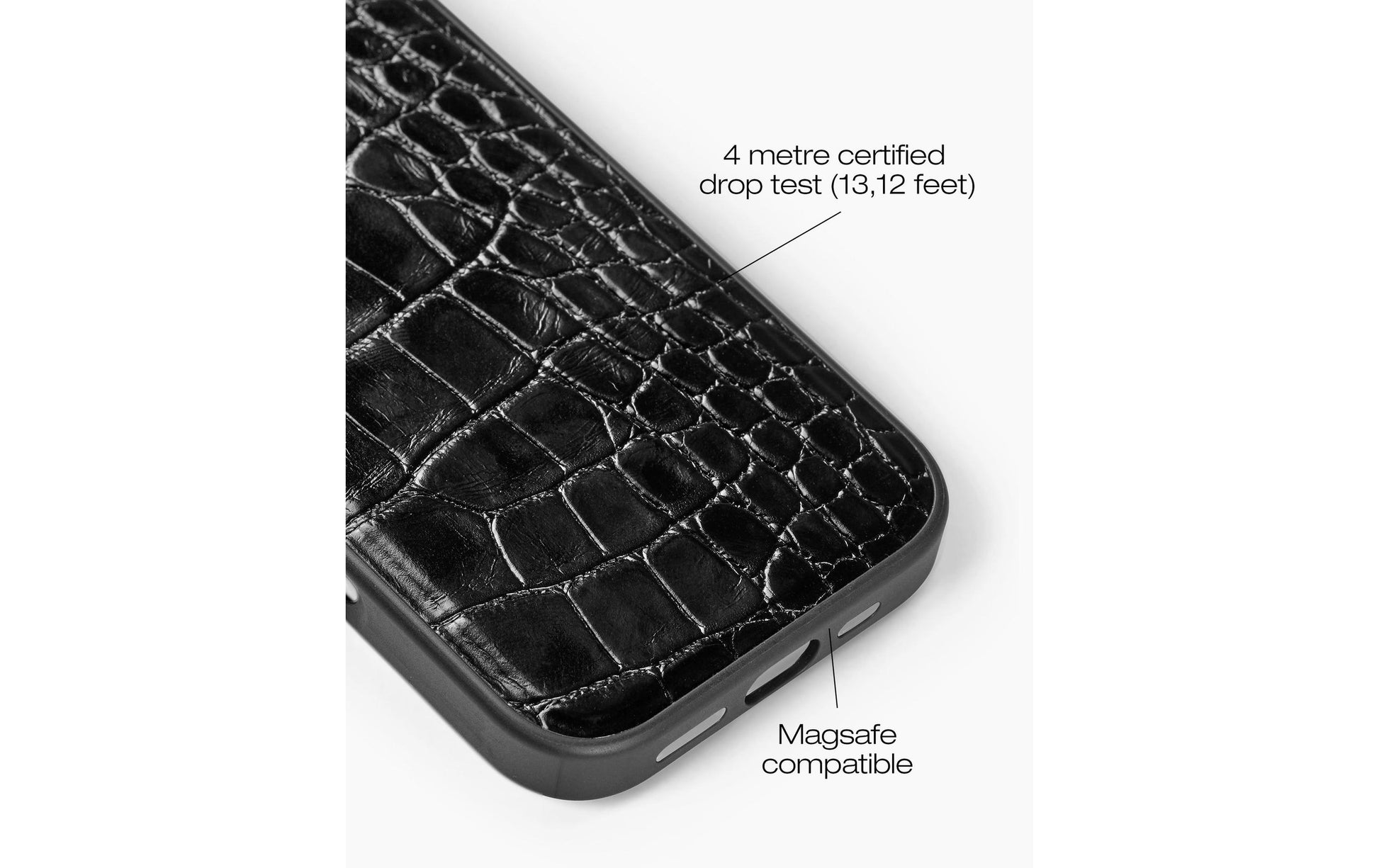 iDeal of Sweden Backcover – für Apple iPhone 16 Pro – schwarz – Kunstleder – MagSafe-kompatibel