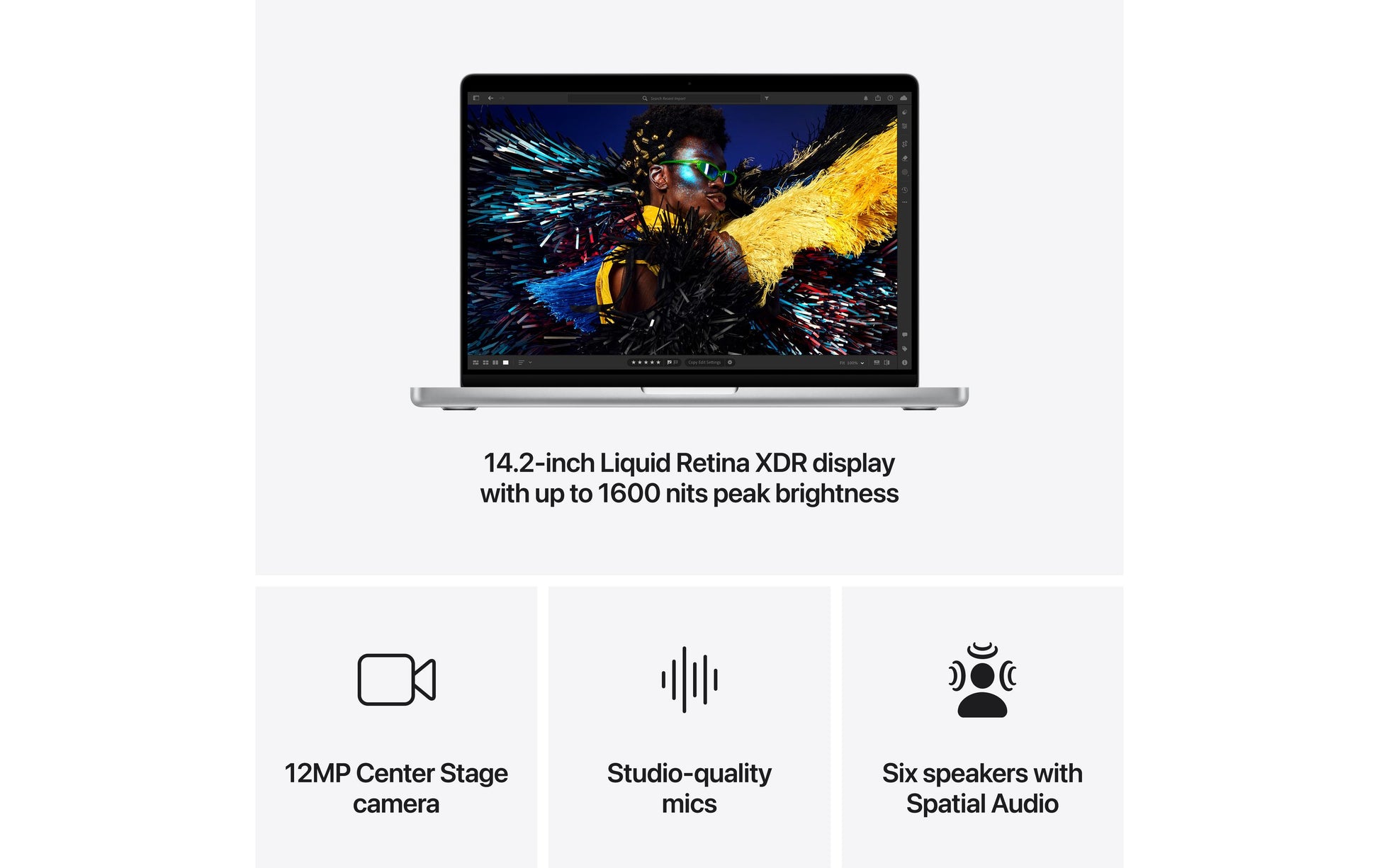 Apple MacBook Pro 14 (M4 Pro) Laptop – Wi‑Fi, Bluetooth – Akku 72,4 Wh – CH