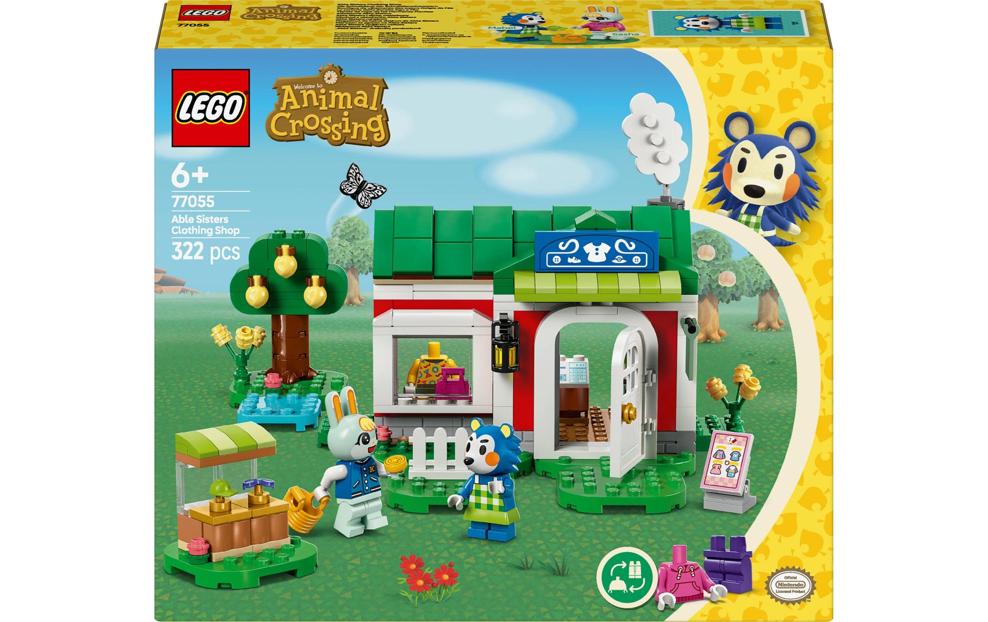 LEGO Das Schneiderei Schneiderschwestern Set – Animal Crossing – 322-teilig – ab 6 J.