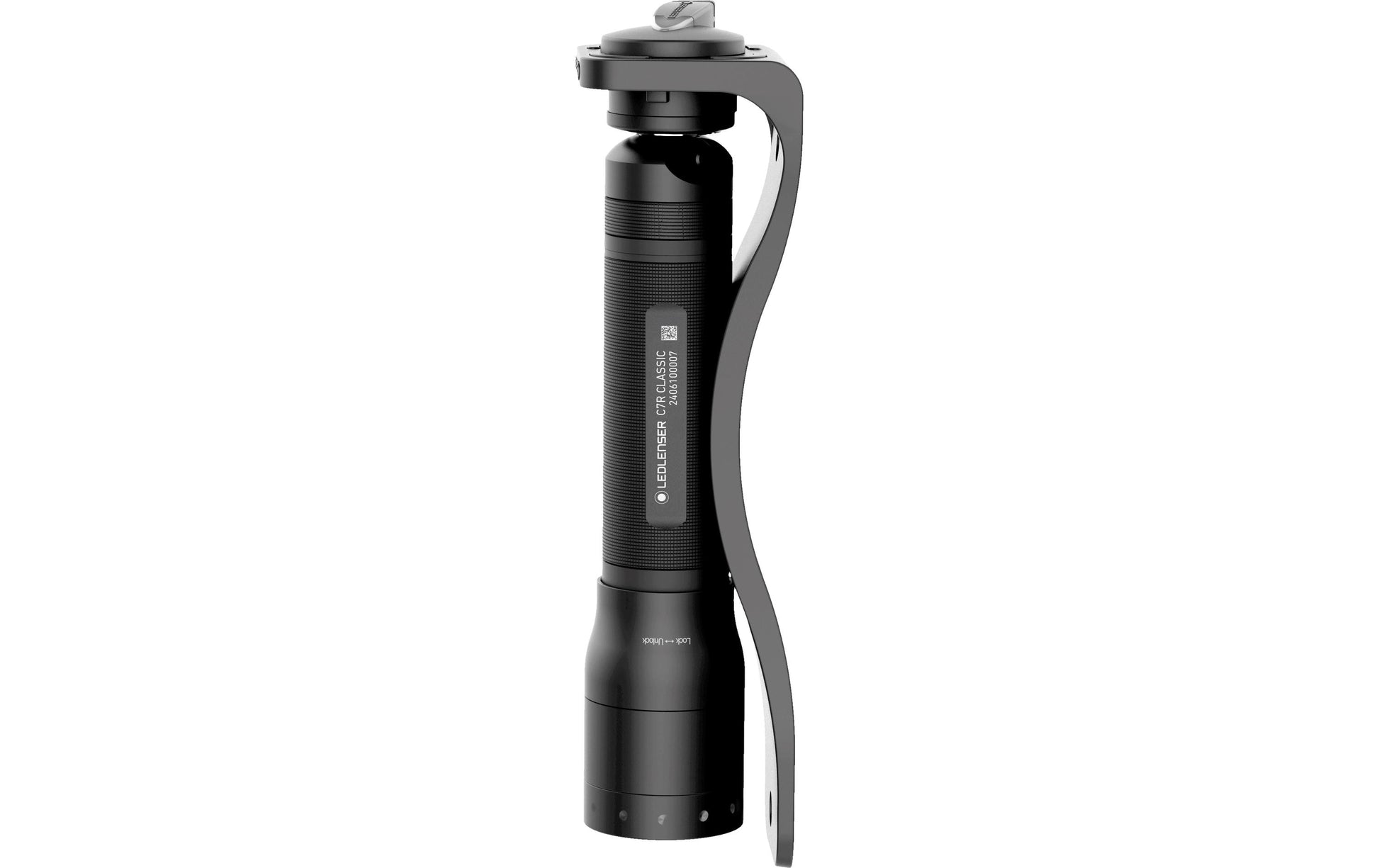 Ledlenser Taschenlampe C7R Classic – 1000 lm, 210 m, IP54, Akku 2500 mAh – Schwarz