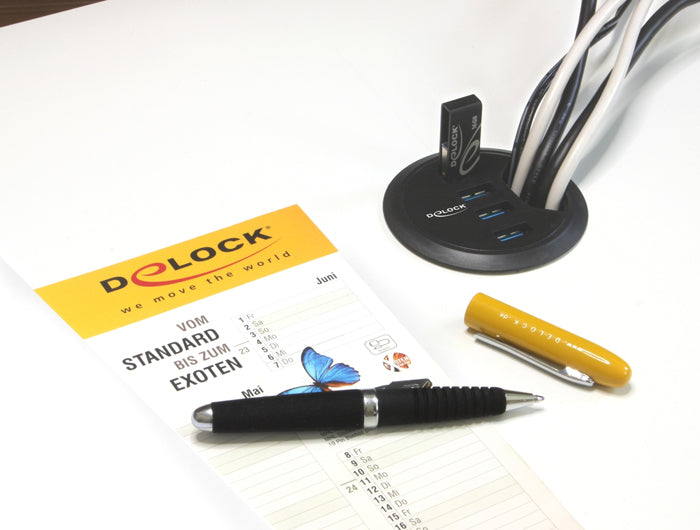DeLOCK 62868 USB-Hub – 4× USB-A, für Windows/Mac/Linux
