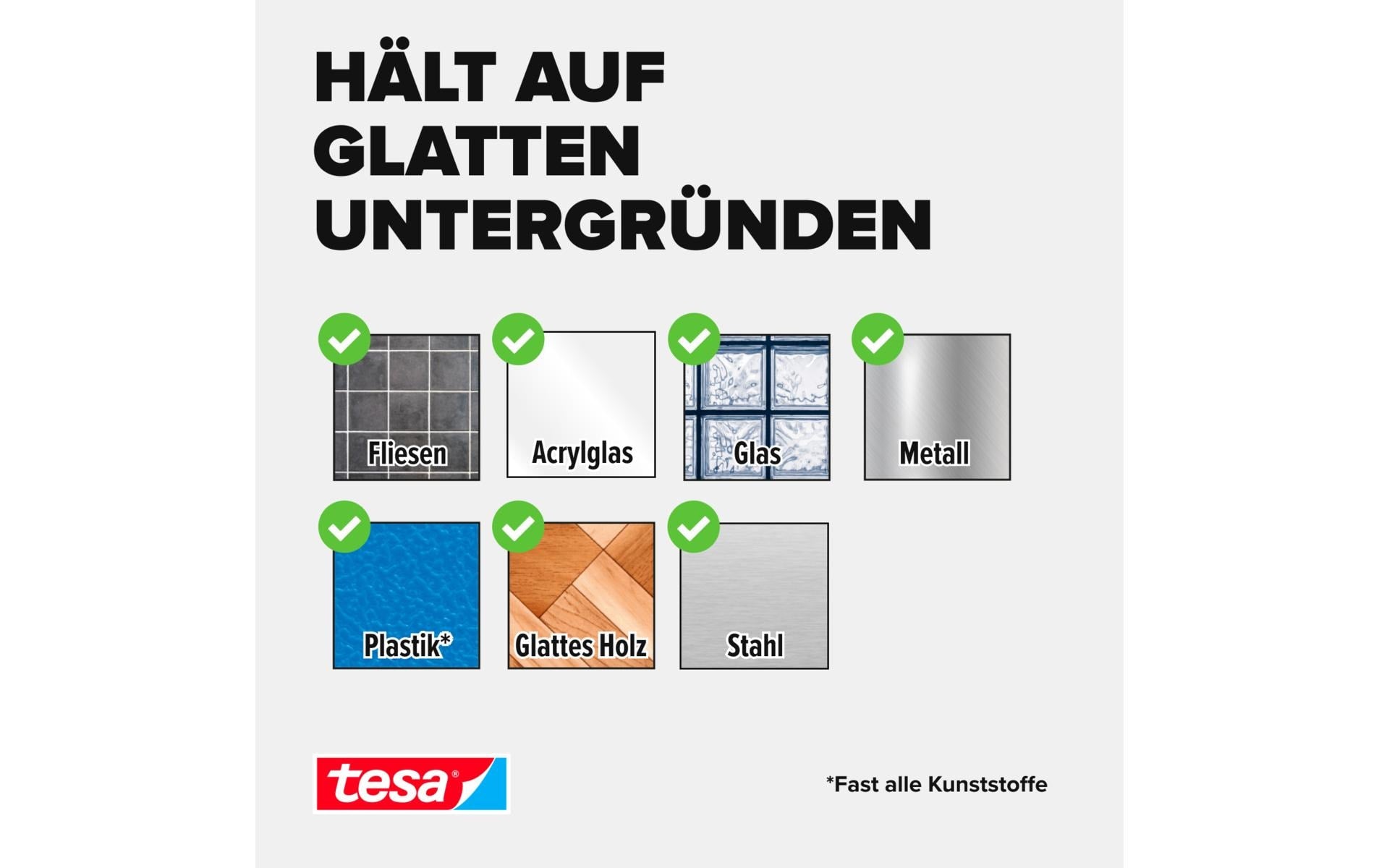 TESA Kleiderbügel – Kunststoff, weiss, 2,9 × 10,5 × 3,9 cm – 1er-Pack