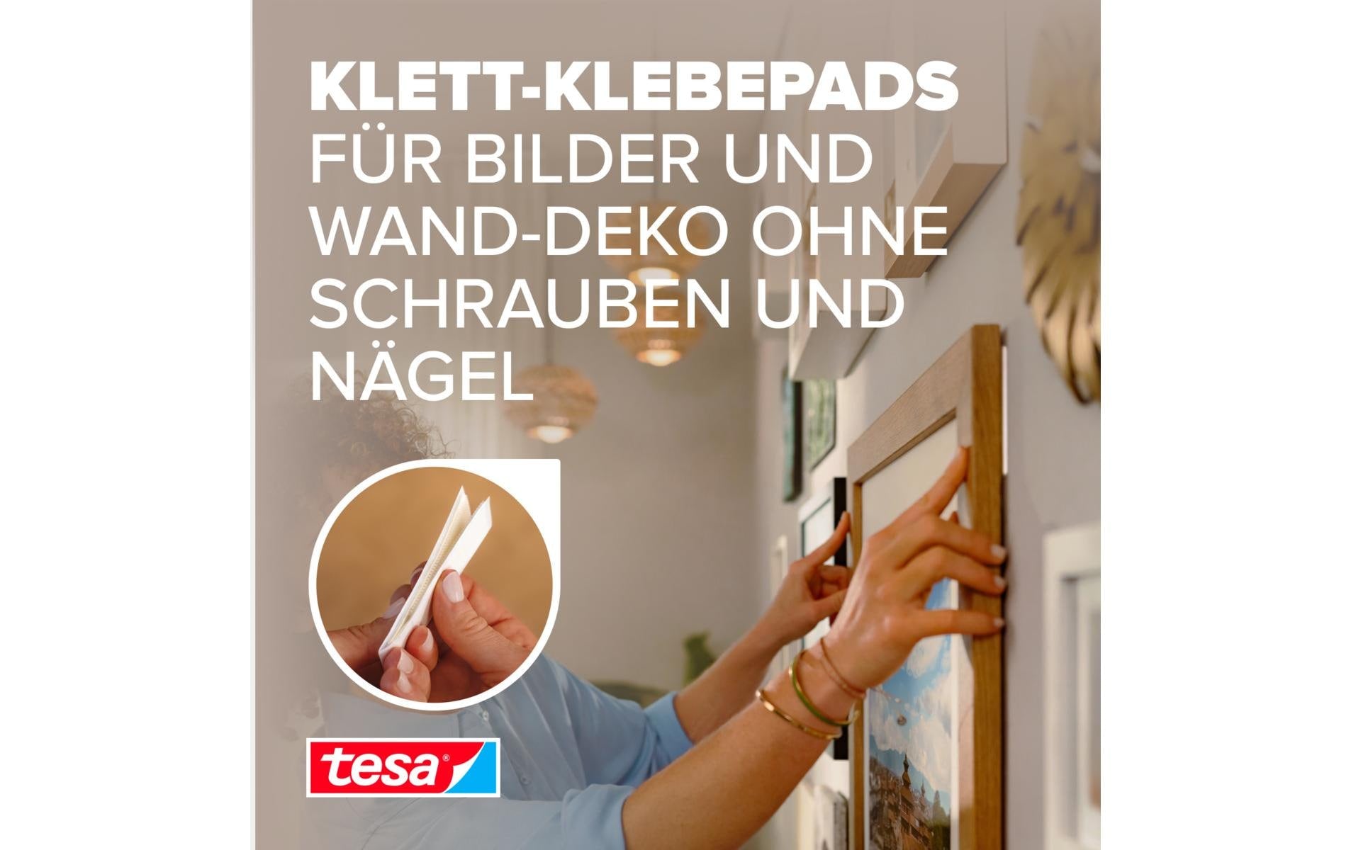 TESA Powerstrips Montagepad Slim – 20 × 60 mm, weiss, 32 Stk.