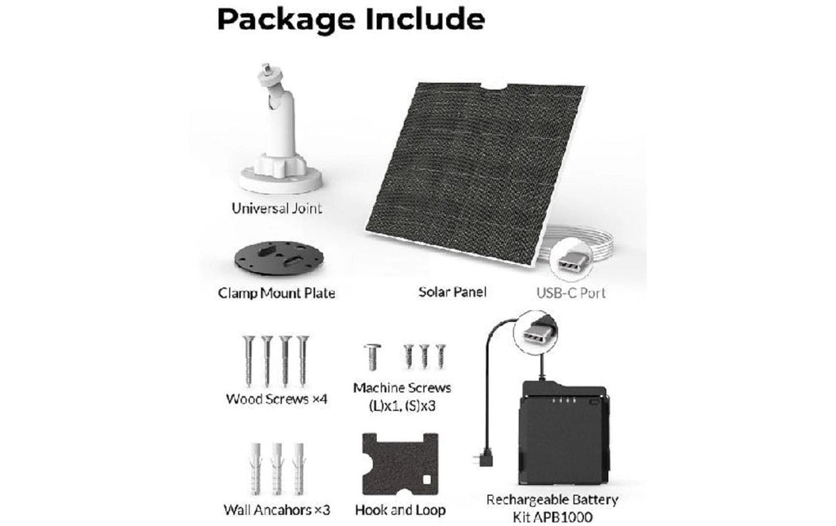 Brinno Solar Power Kit Akku – Schwarz