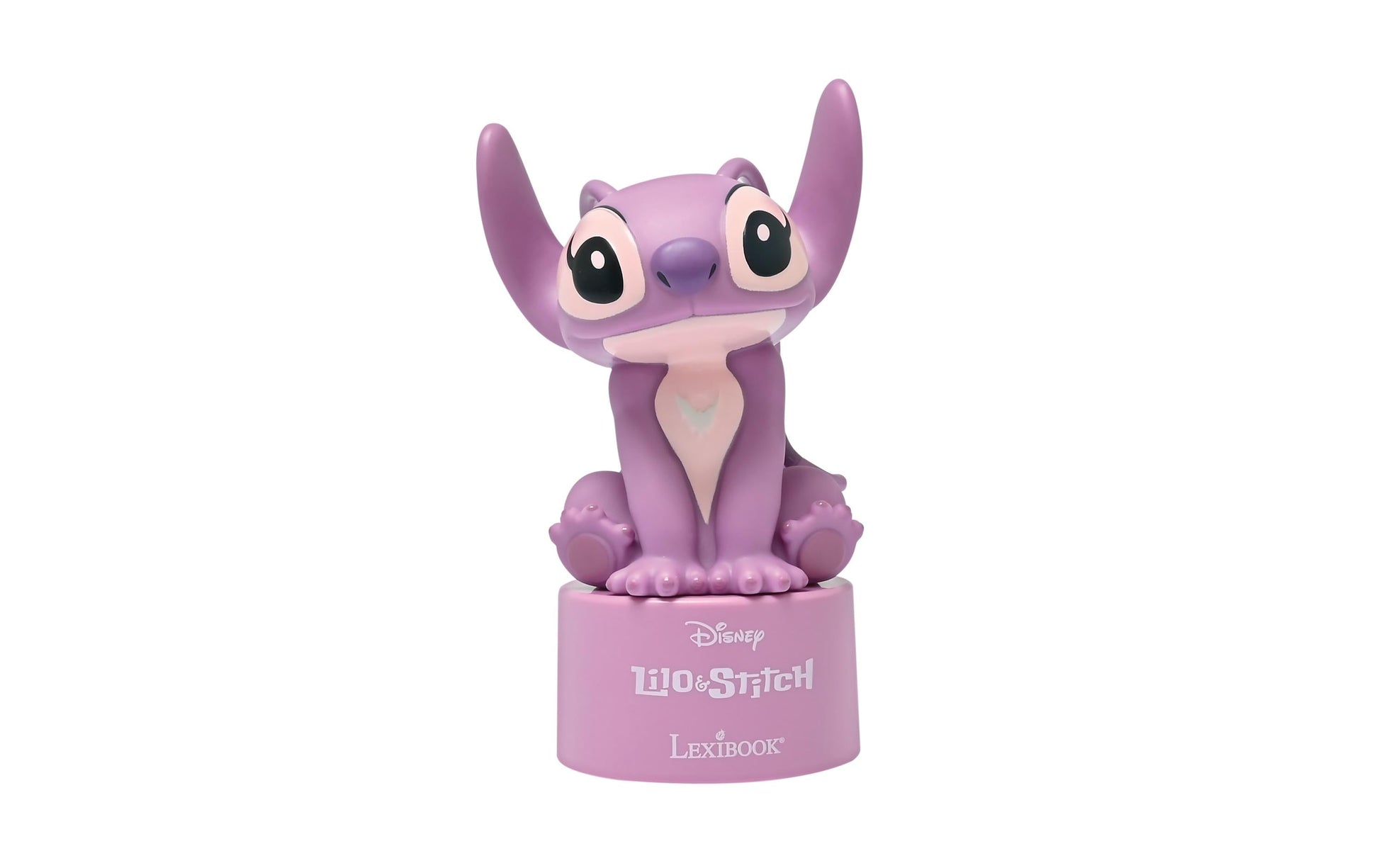 Lexibook Nachtlicht Angel – Akku 3× AAA, Bluetooth & Lautsprecher, Abschaltautomatik 15 min – Rosa