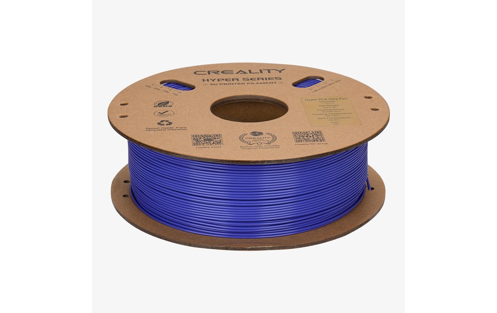 Creality 3D-Drucker-Filament Hyper PLA 1,75 mm Perlblau, 1 kg