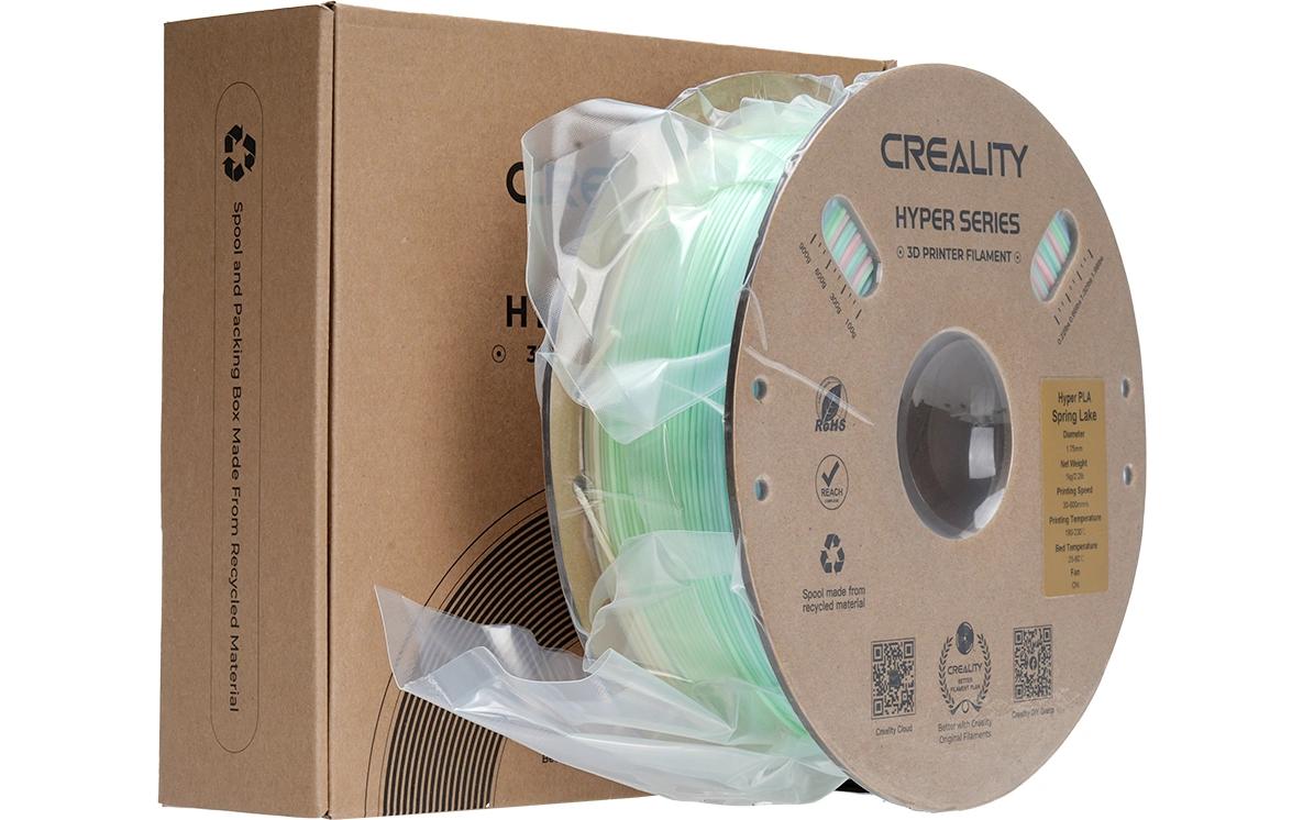 Creality 3D-Drucker-Filament Hyper PLA 1,75 mm Regenbogen, 1 kg – für Creality