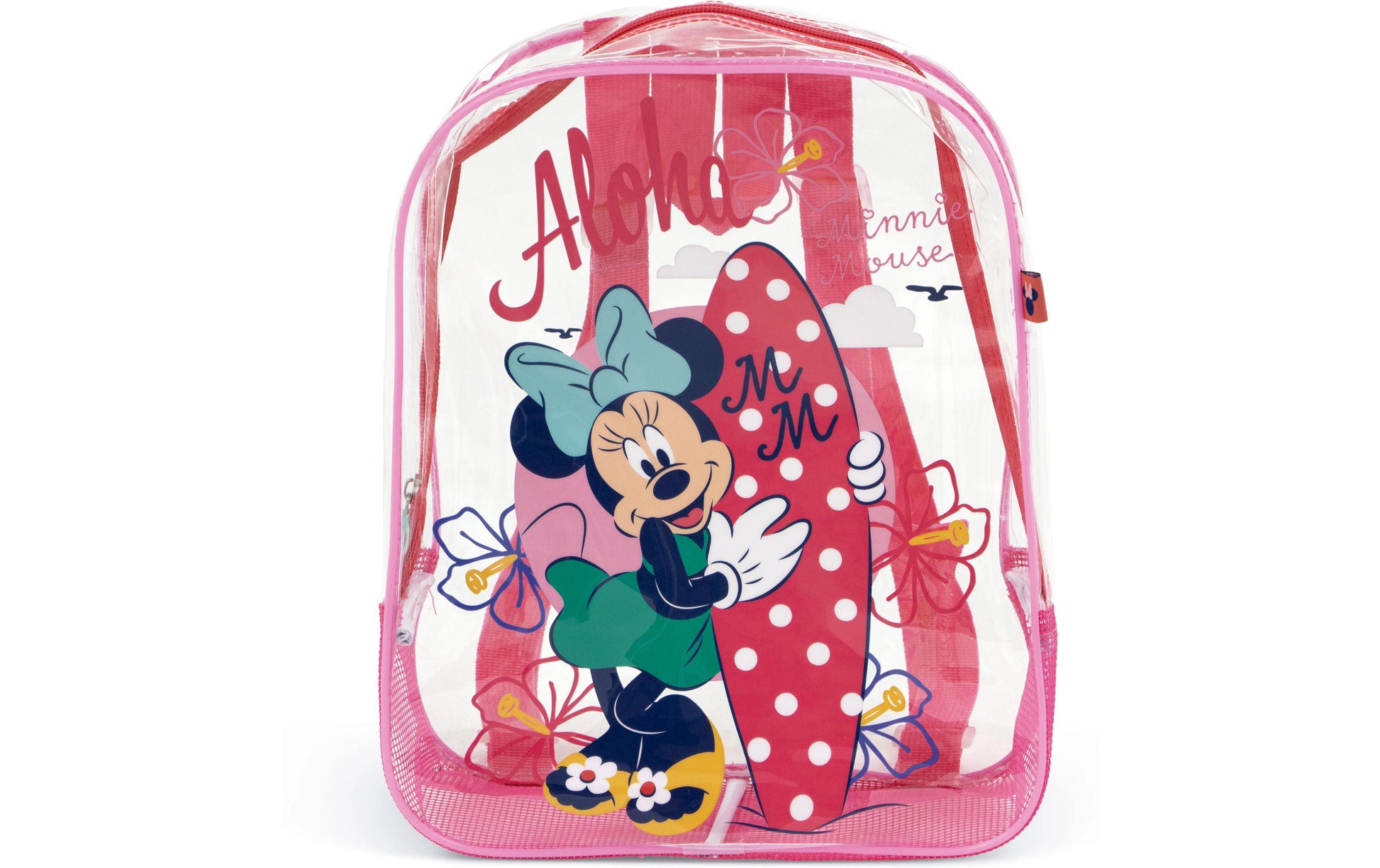 Arditex Kindergartenrucksack WD17116 – 1,7 l, Polyester/PVC – Transparent, Minnie Mouse, 310 × 230 × 250 mm