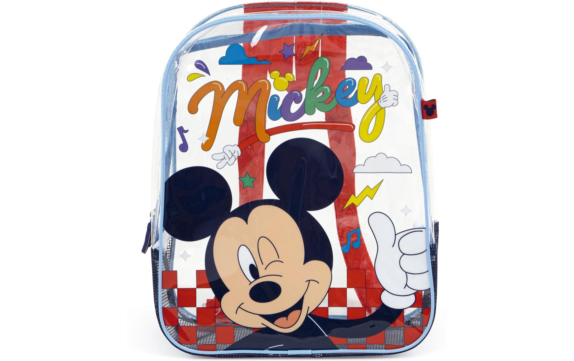 Arditex Kindergartenrucksack WD17120 – 1,7 l, Polyester/PVC – Transparent, Mickey Mouse, 310 × 230 × 250 mm
