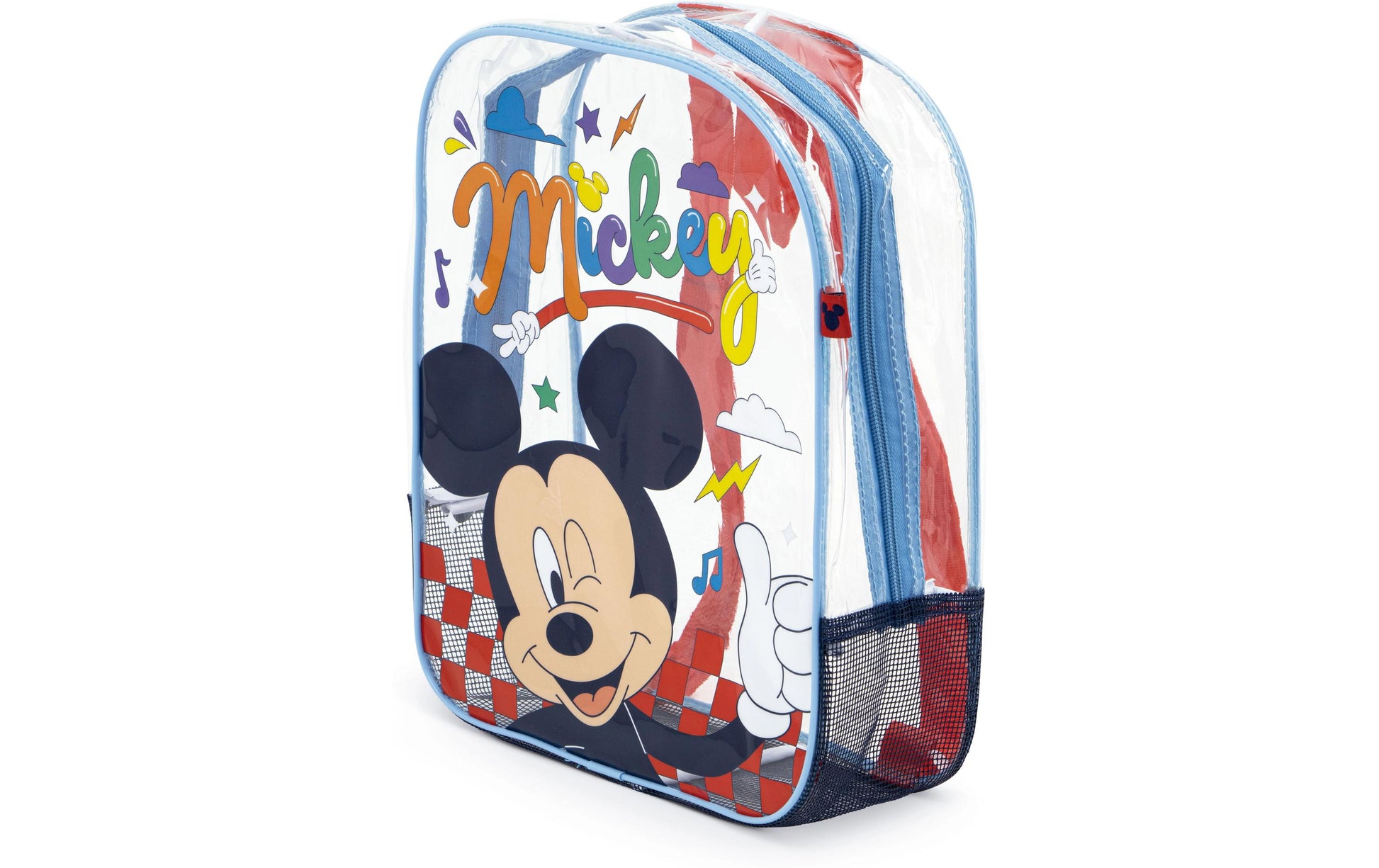 Arditex Kindergartenrucksack WD17120 – 1,7 l, Polyester/PVC – Transparent, Mickey Mouse, 310 × 230 × 250 mm