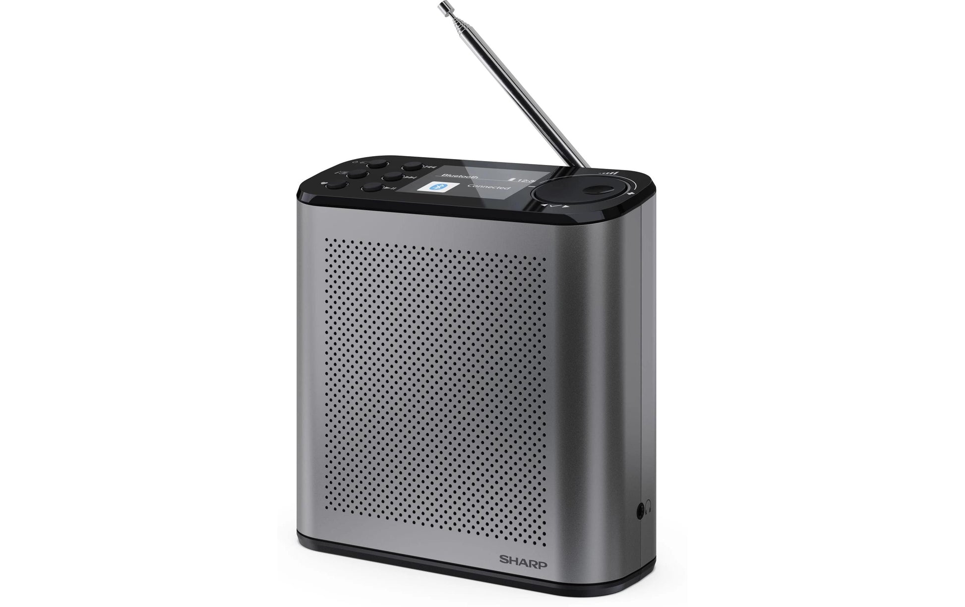 Sharp DR-P530 GR – DAB-/Internetradio – Portabel – DAB+, Bluetooth – Grau