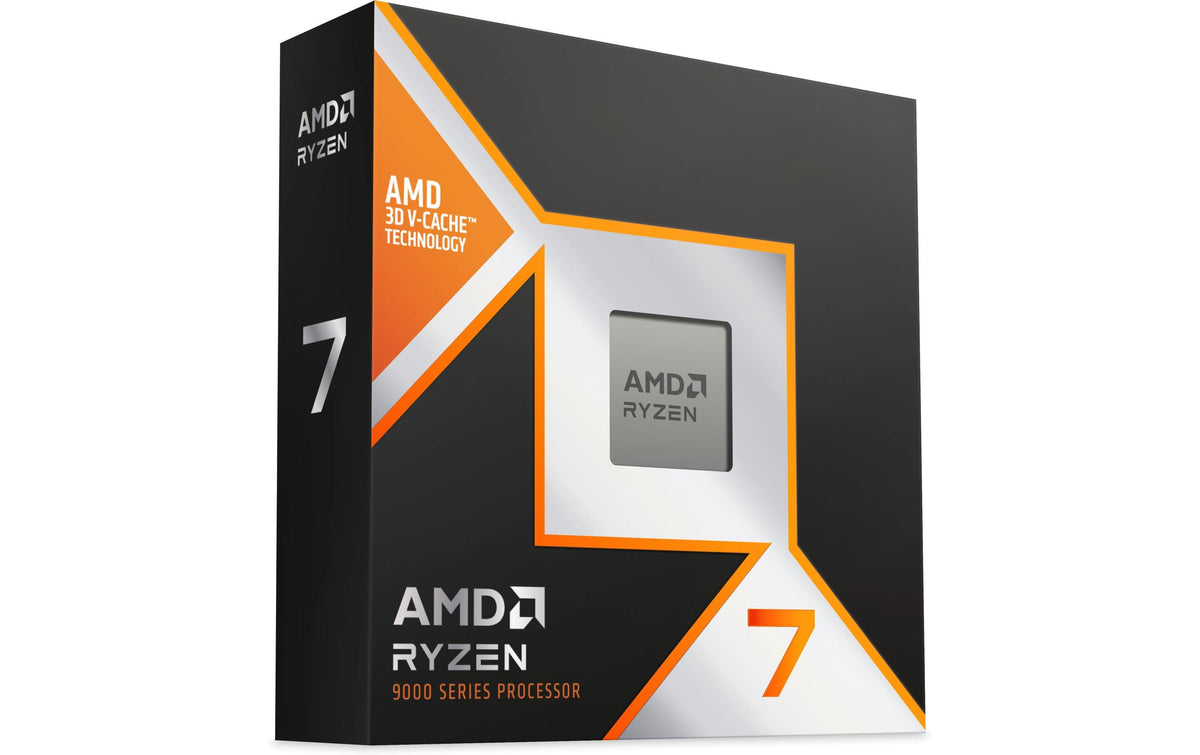 AMD Ryzen 7 9850X3D – CPU – 8 Kerne, 16 Threads, Boost 5,6 GHz, 4,7 GHz, 104 MB Cache, AM5, 120 W, Ohne Kühler