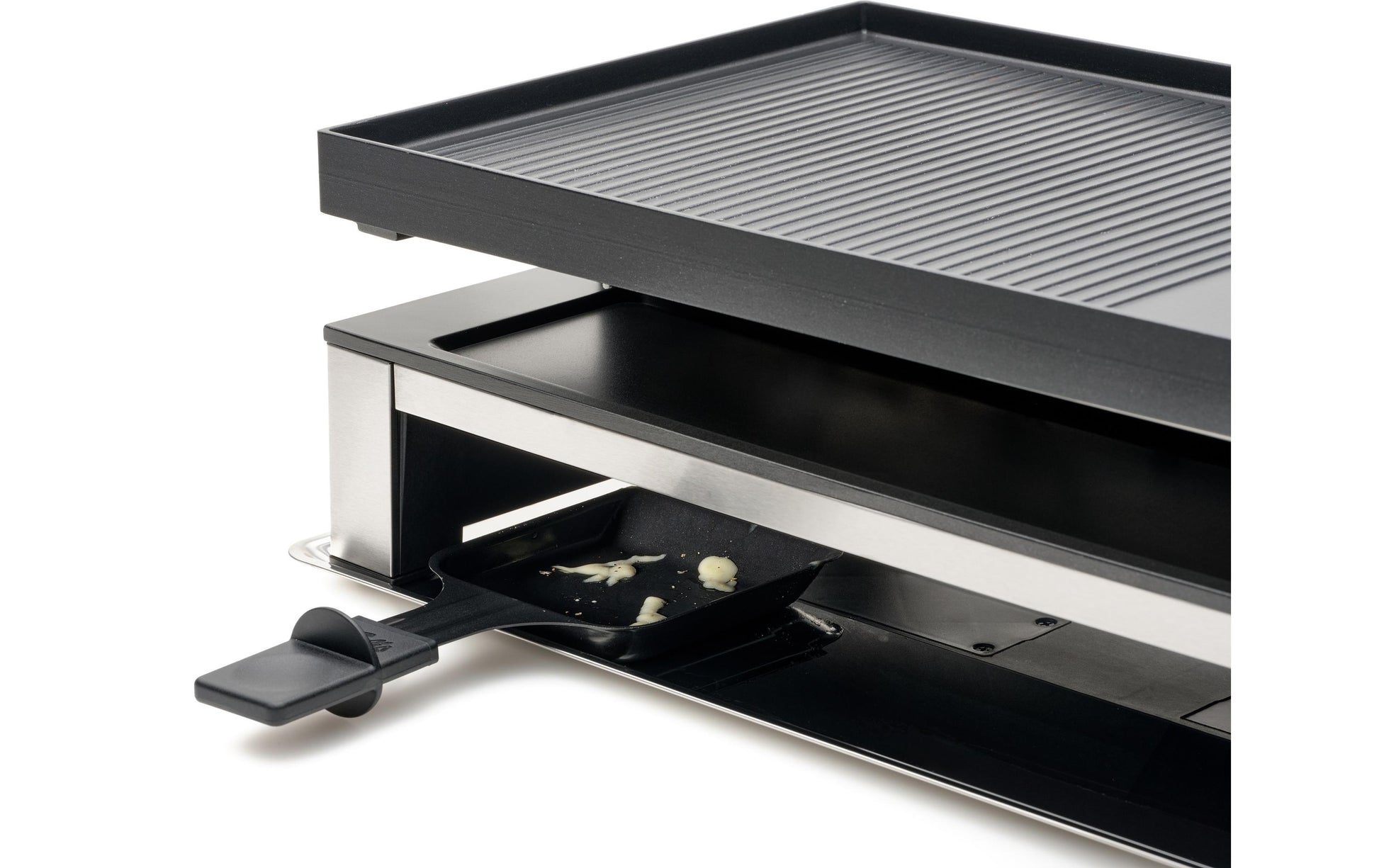 Solis Raclette-Grill 7911 – 10 Personen, 1500 W, Antihaftbeschichtung – Schwarz/Edelstahl