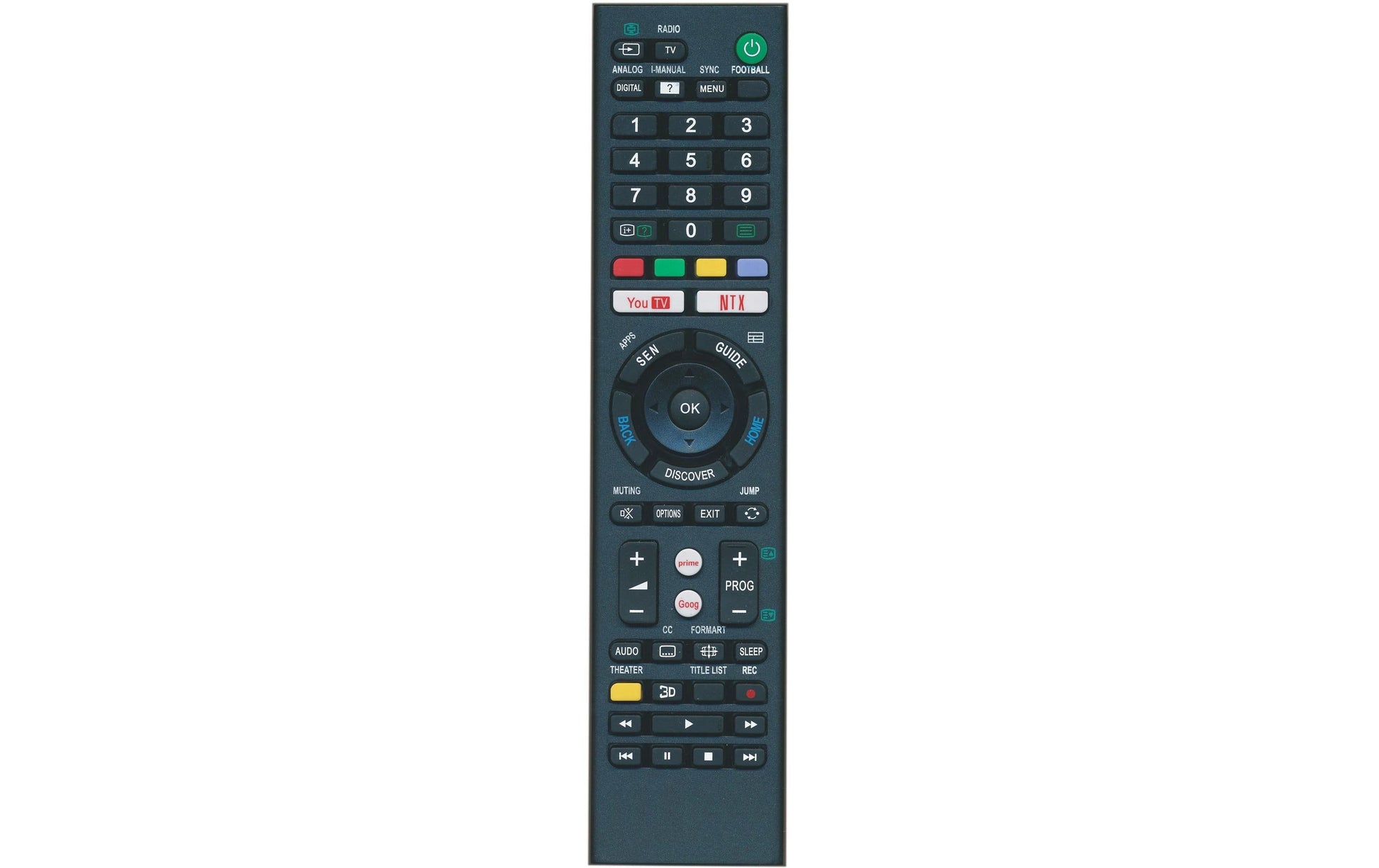 Jolly Line TV-Fernbedienung JL1717 – für Sony, IR, schwarz
