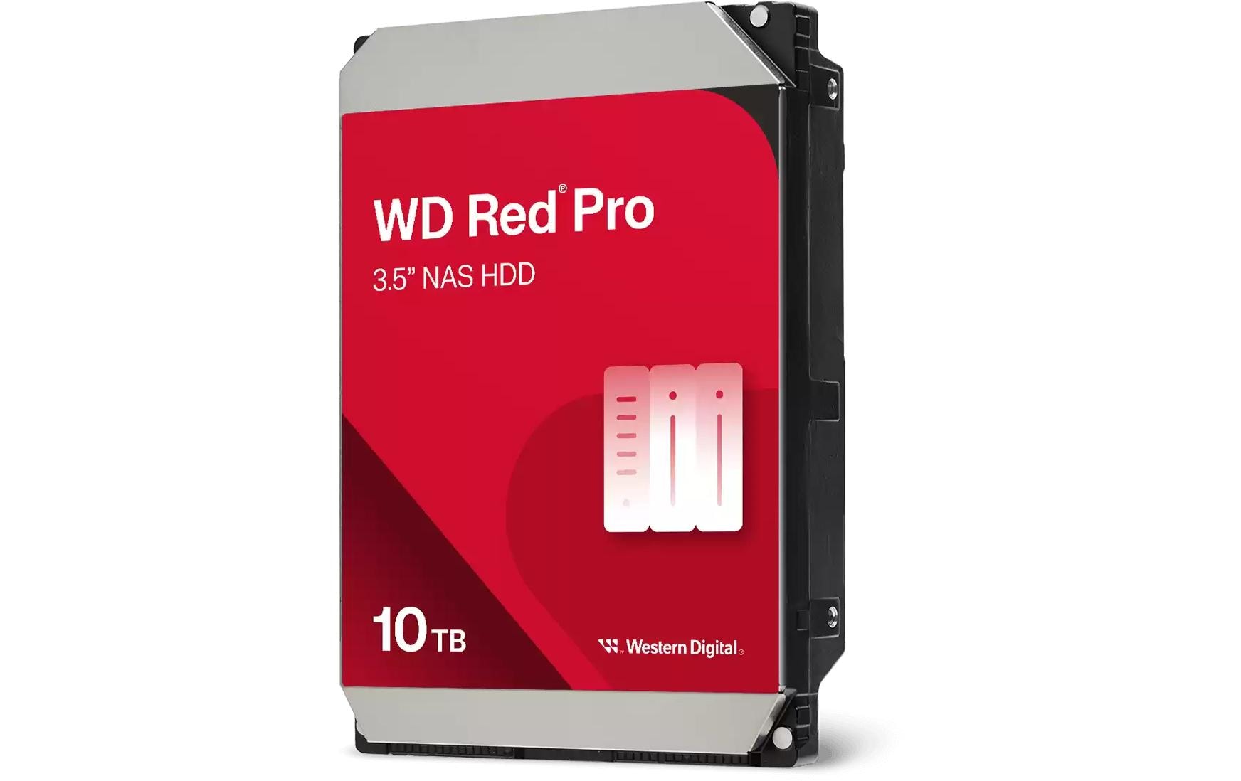 Western Digital Red Pro 10TB – NAS-kompatibel, 512 MB Cache