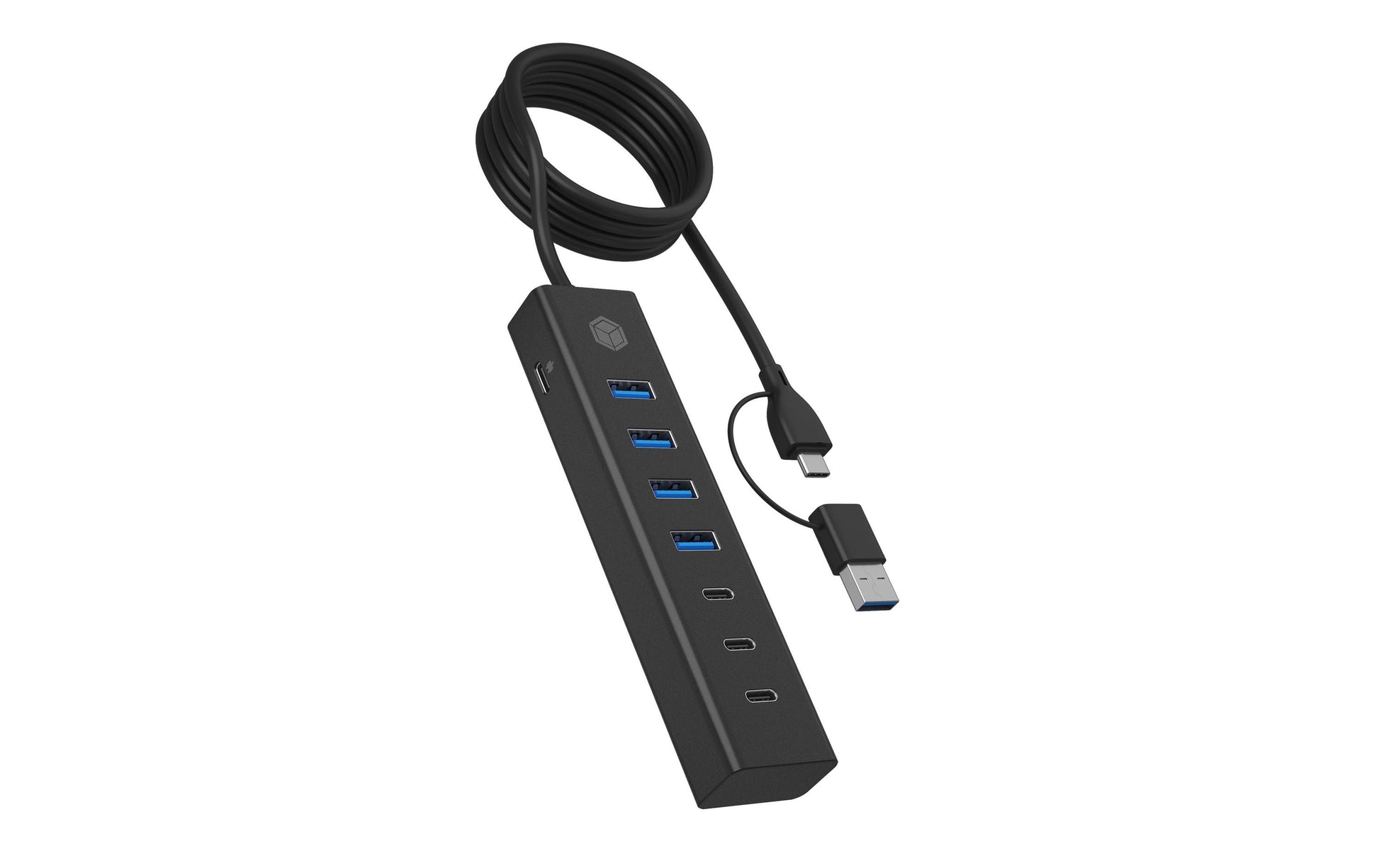 ICY BOX IB-HUB1737-C3 USB-Hub – USB-C, 4× USB-A, 3× USB-C, für Windows
