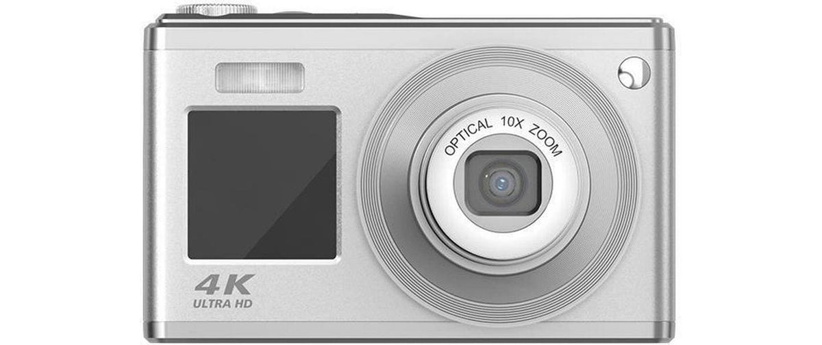 AgfaPhoto Realishot DC9200 – Kompaktkamera, 24 MP, 4K 30 fps, 10× optischer Zoom, Grau