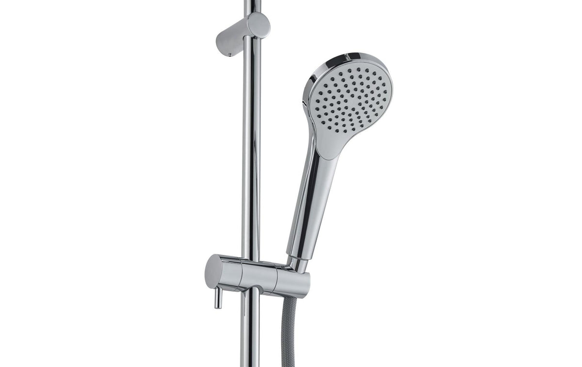 Diaqua Duschsystem Fano – 113 cm Schlauchlänge, Messing, Chrom, Ohne Mischer