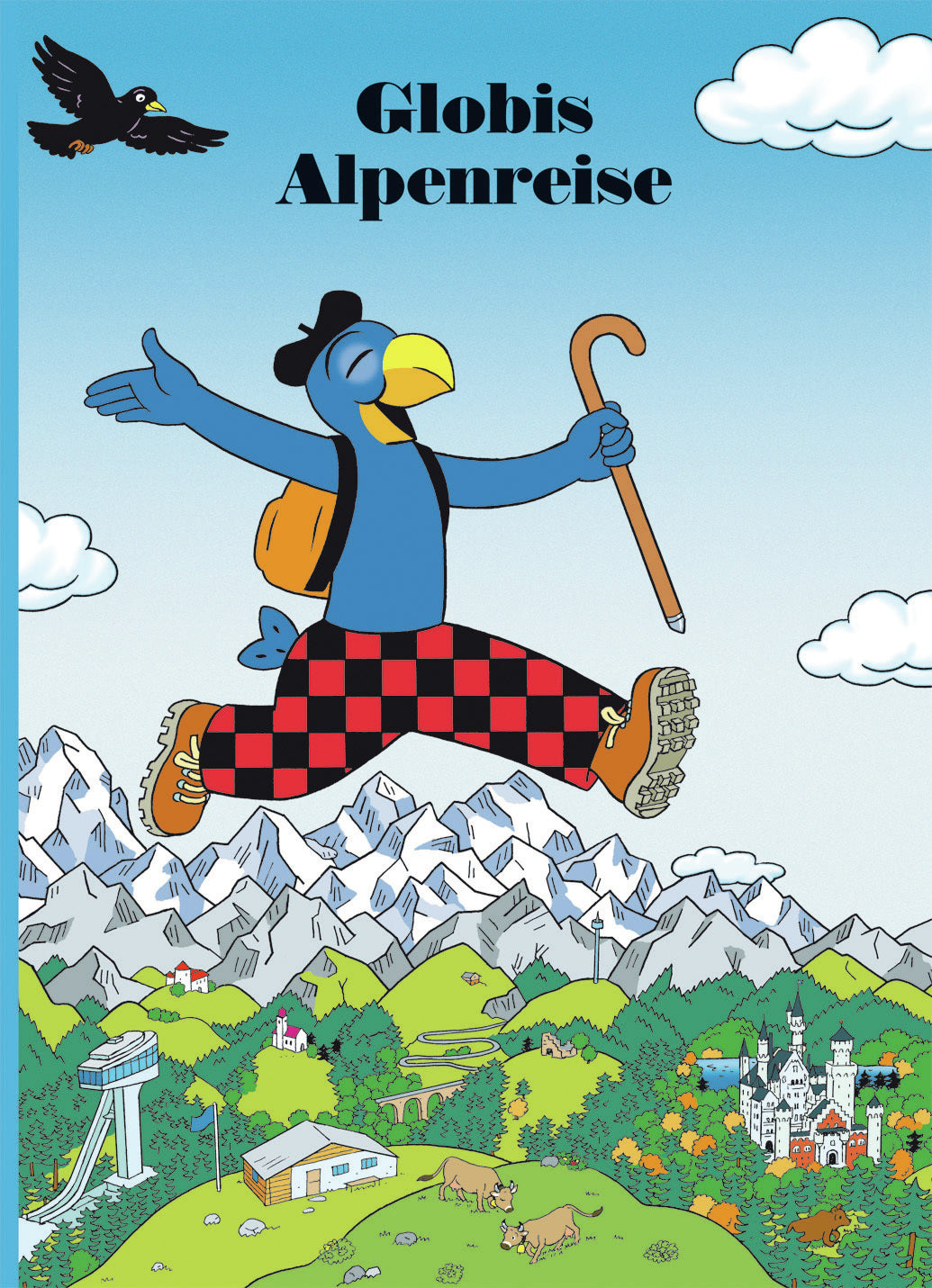 Globi Verlag – Buch – Globis Alpenreise (Band 74), Hardcover, 100 Seiten, Deutsch, ab 3 Jahren