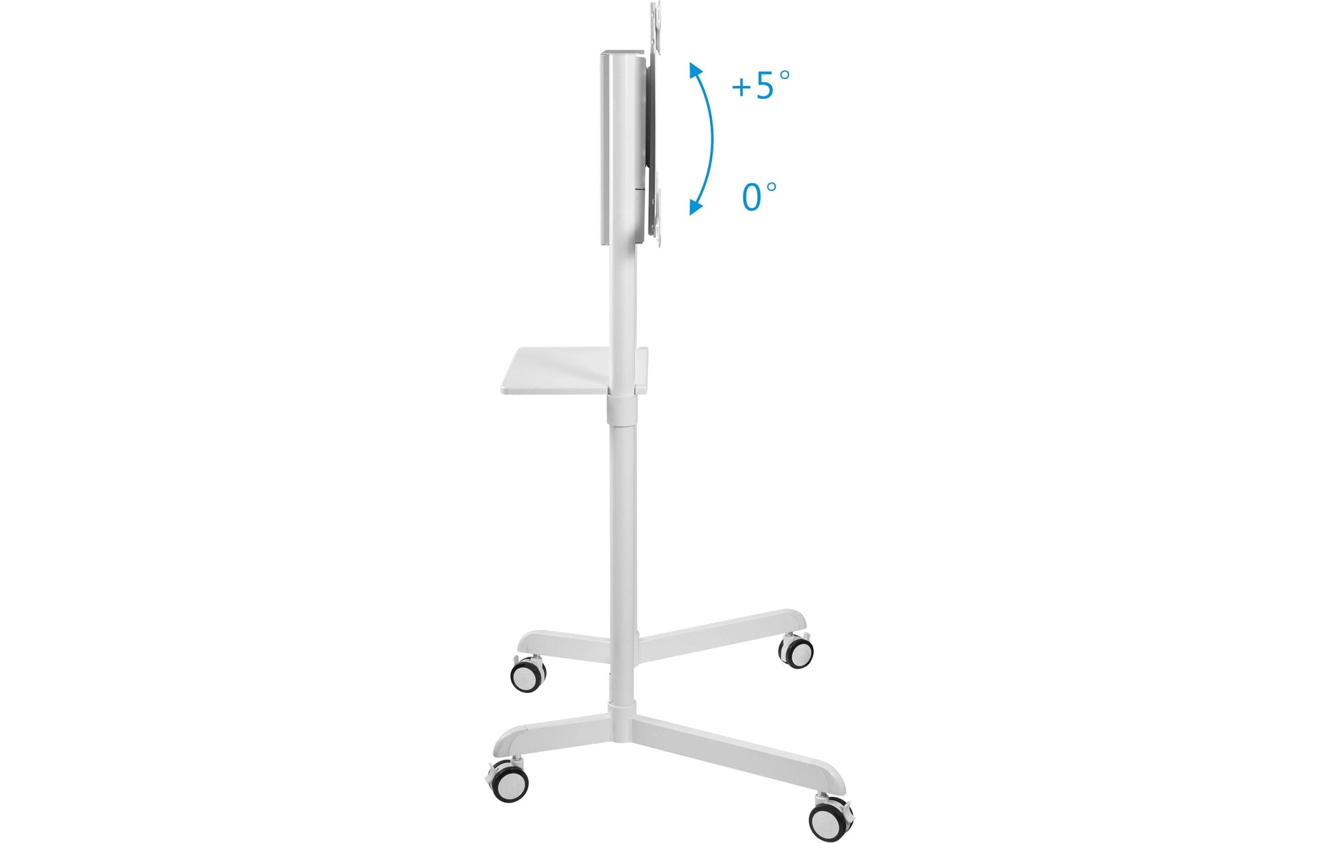 PureLink PureMounts TV-Wagen – 37–80" – VESA 200×200–600×400 – bis 50 kg, Höhenverstellbar, mit Rollen – PM-CART-80W