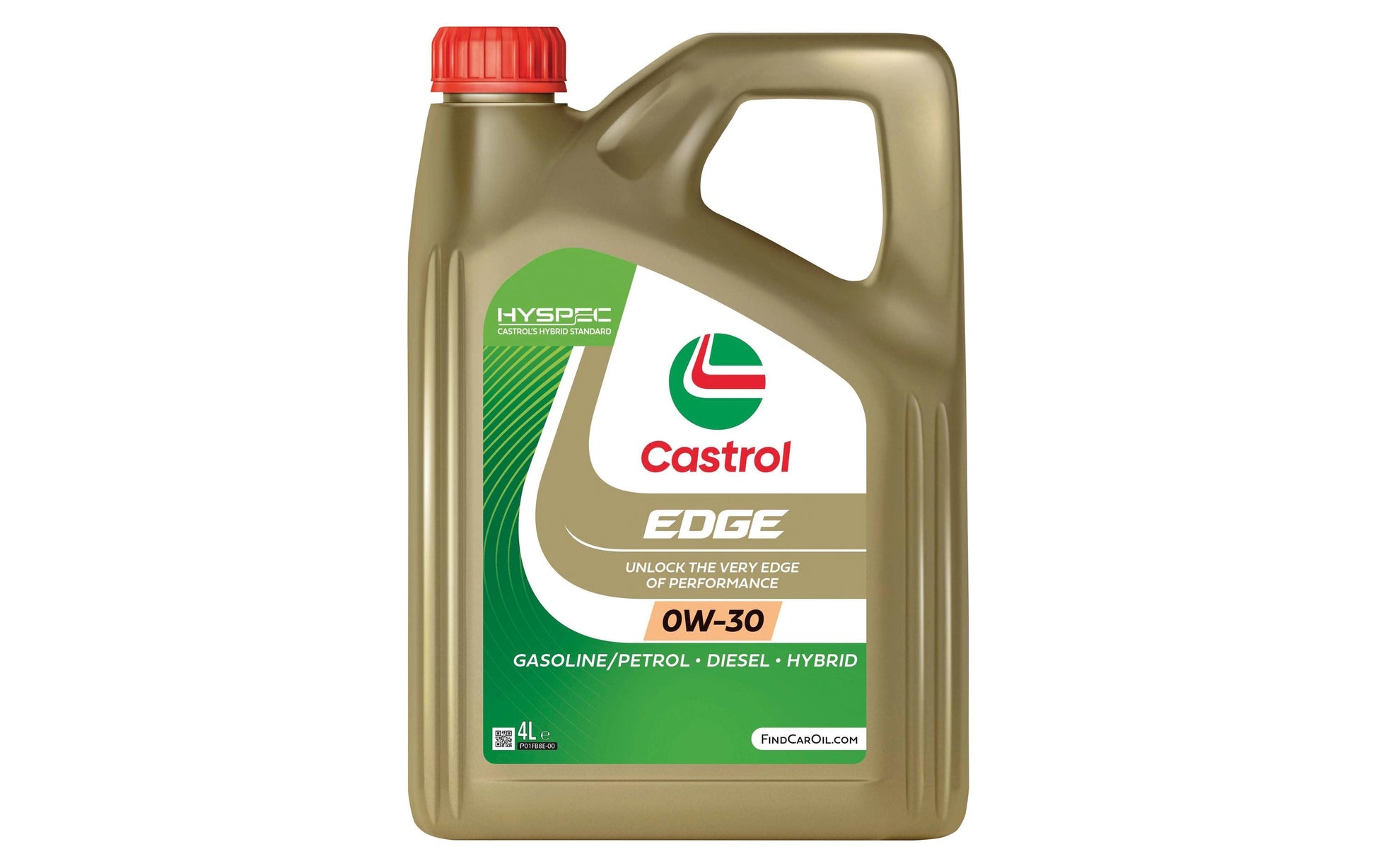 Castrol EDGE Titanium Motoröl 0W-30 – für Benzin-, Diesel- & Hybridmotoren – 4 l