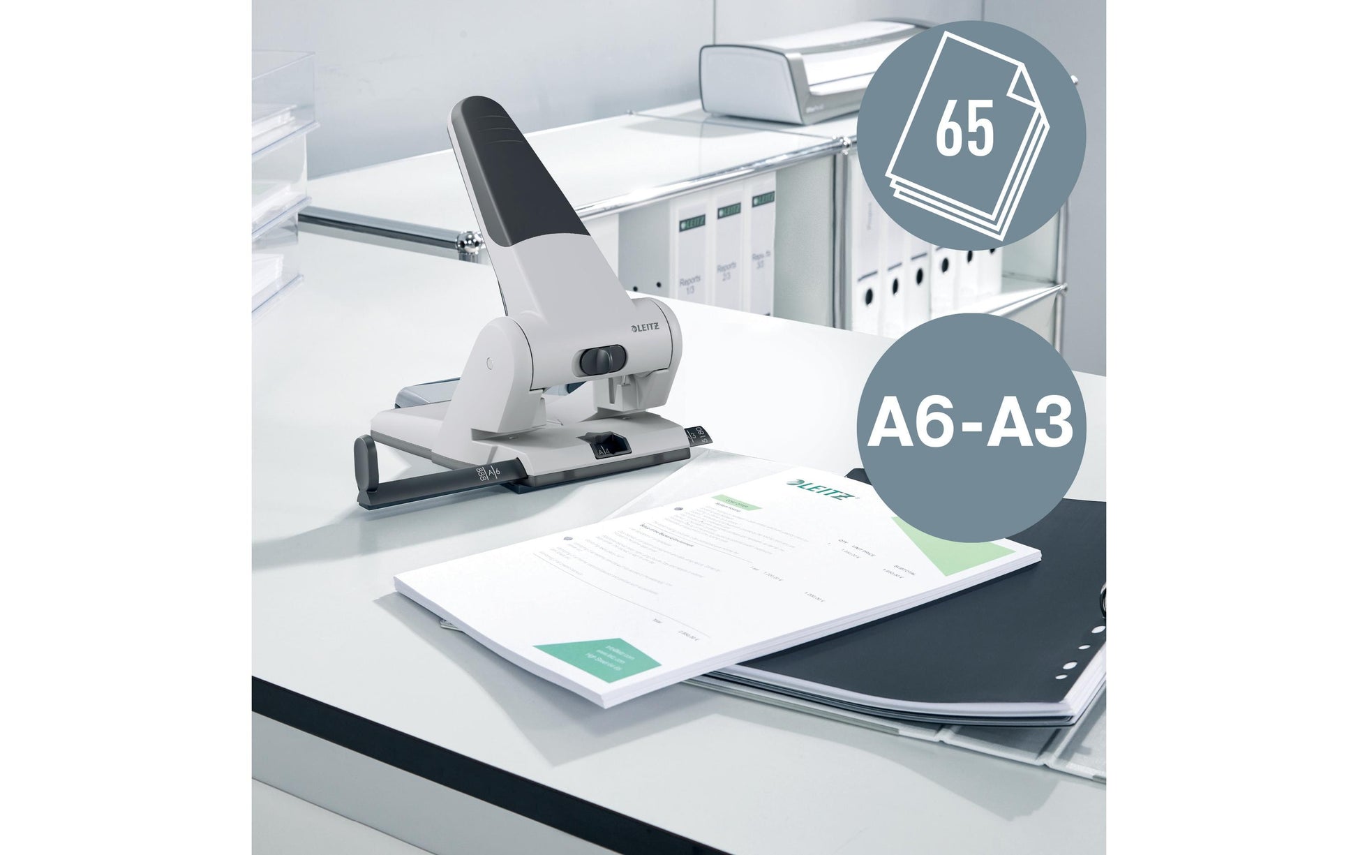 Leitz Registraturlocher – für Papier bis A4