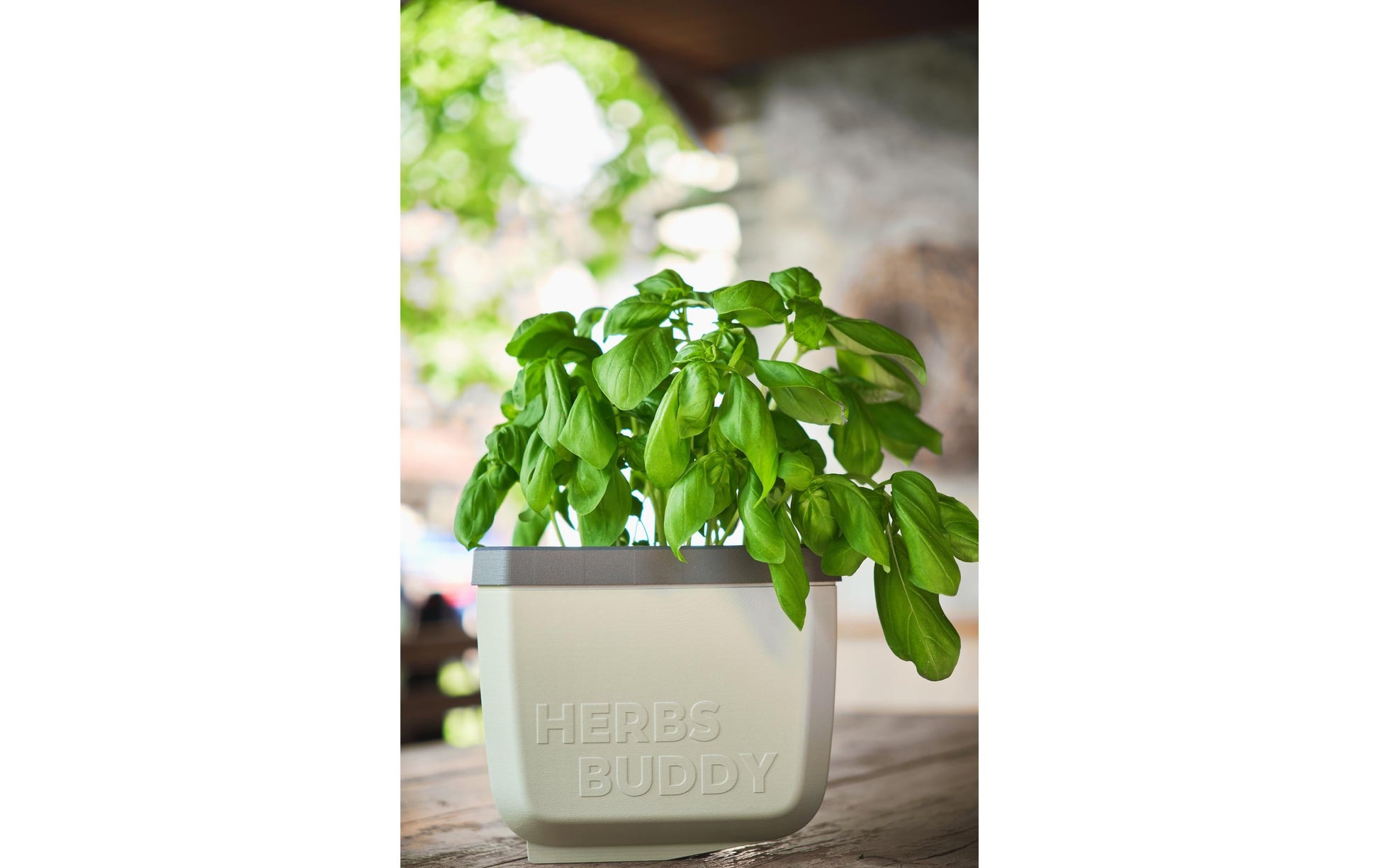 Gusta Garden HERBS BUDDY Kräutertopf – 3-teilig – Polypropylen, grau