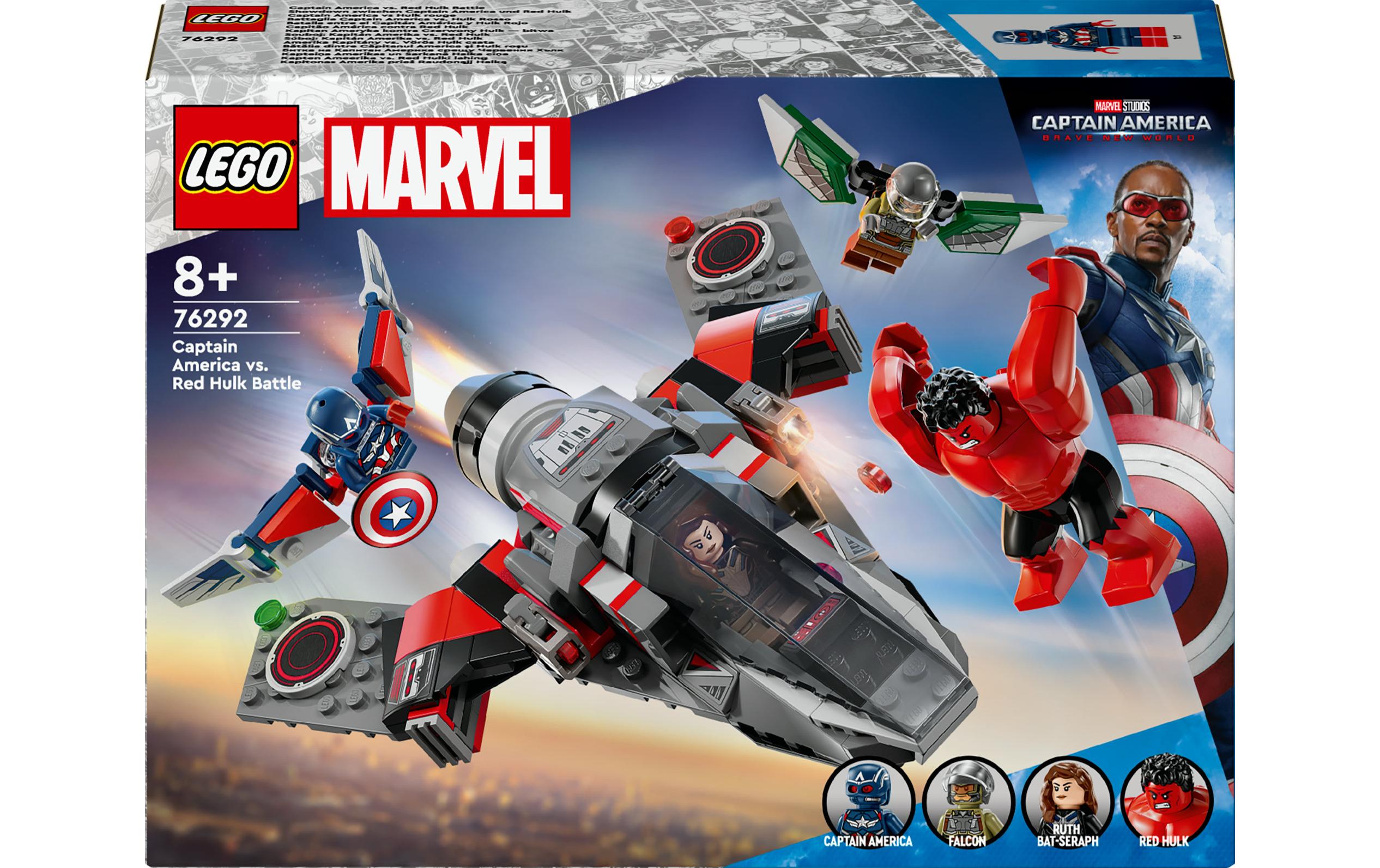 LEGO Bauset – Captain America und Red Hulk – 223-teilig – ab 8 Jahren