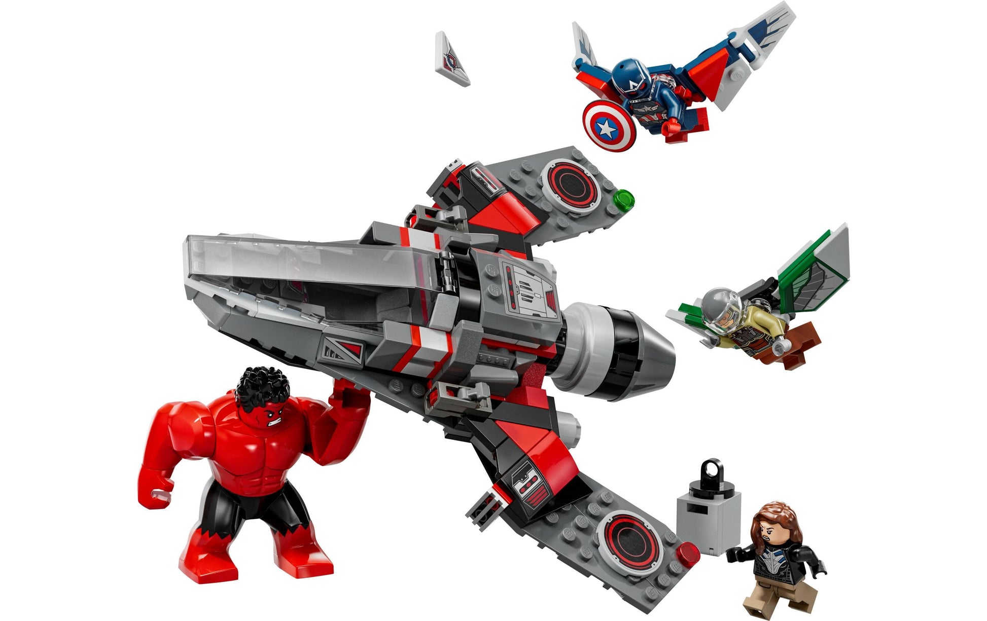 LEGO Bauset – Captain America und Red Hulk – 223-teilig – ab 8 Jahren