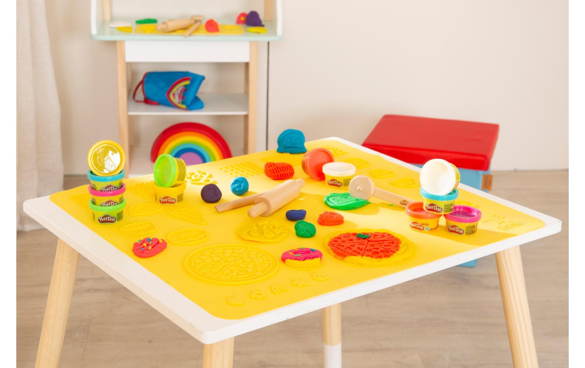 roba Play-Doh Knete-/Modelliermasse-Set – 10-teilig – Ab 3 Jahren – Mit Nudelholz, FSC-zertifiziert