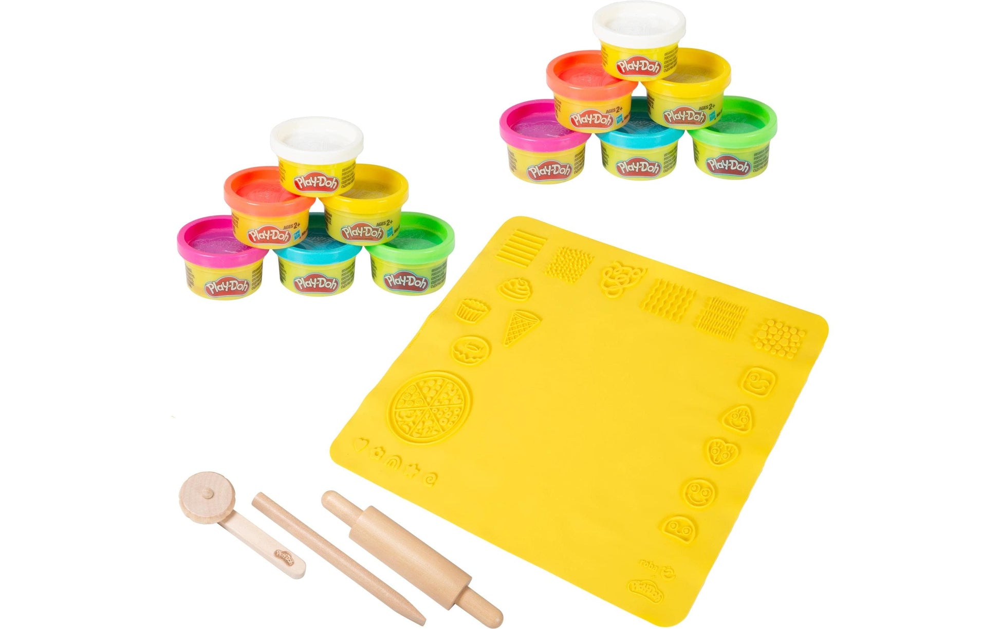 roba Play-Doh Knete-/Modelliermasse-Set – 10-teilig – Ab 3 Jahren – Mit Nudelholz, FSC-zertifiziert