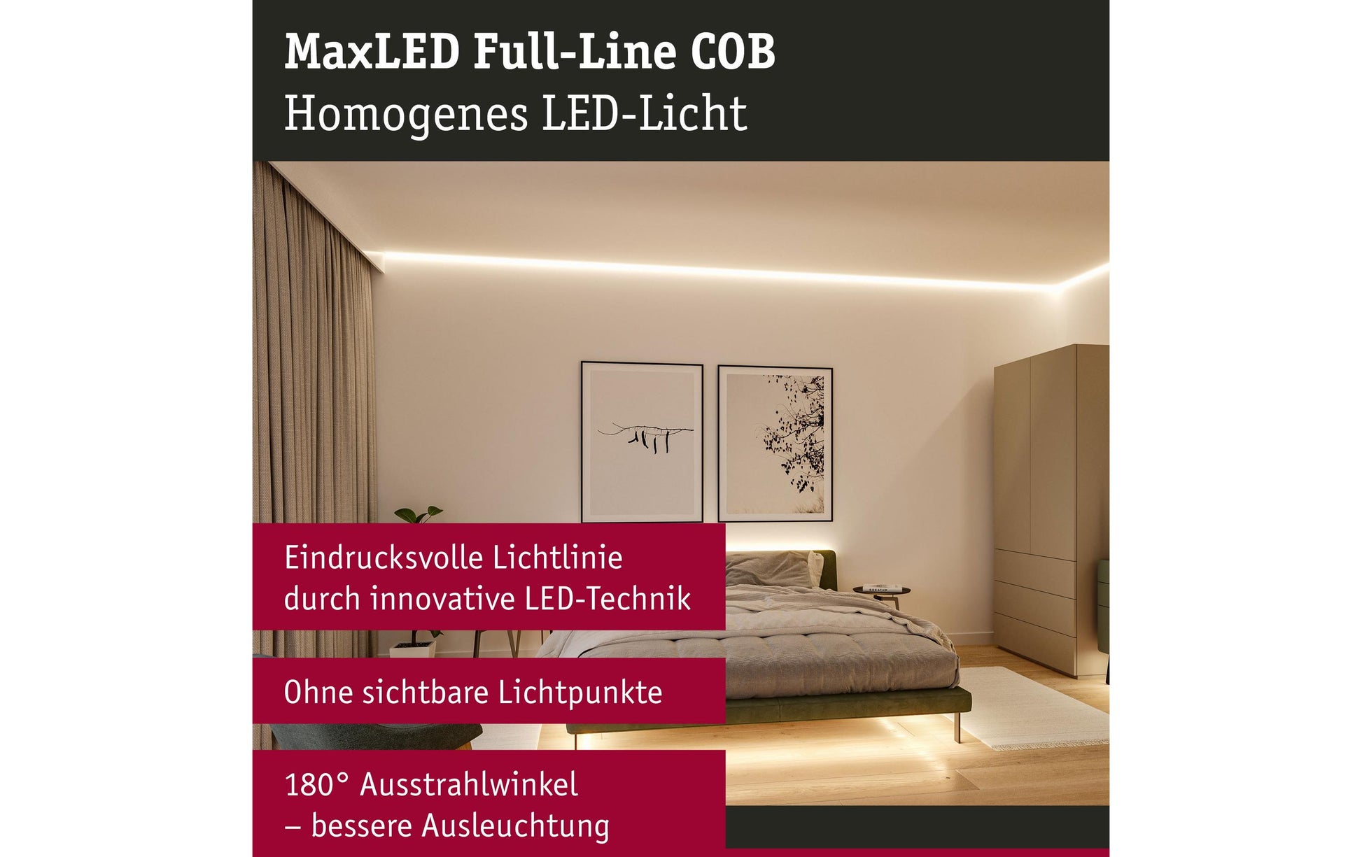 Paulmann LED-Strip MaxLED 500 – Basis Set, 1,5 m, 750 lm, 10 W, 2700 K, dimmbar, silber