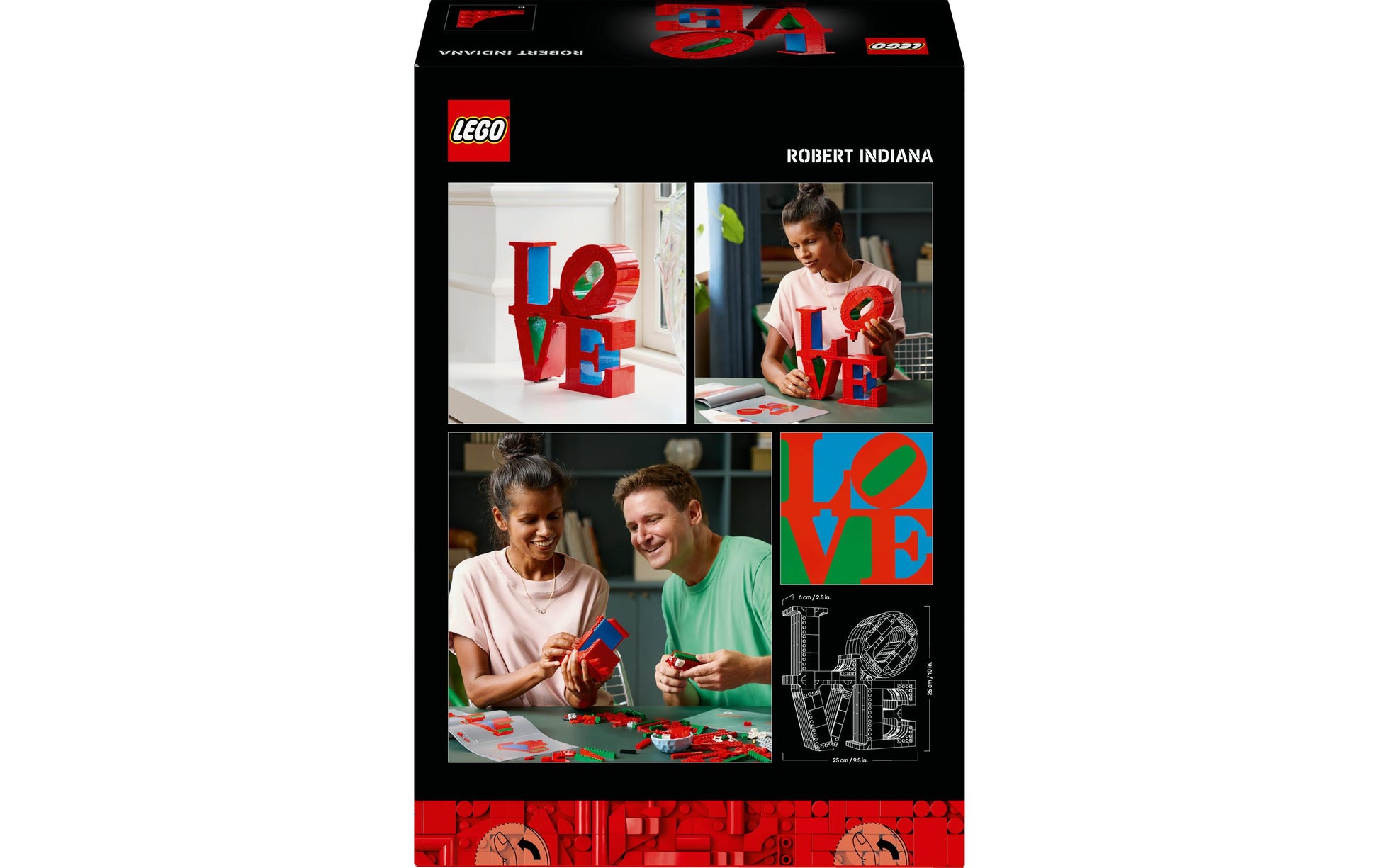 LEGO Art LOVE Puzzle – 791 Teile – 38,2 × 11,8 × 26,2 cm – ab 18 J.
