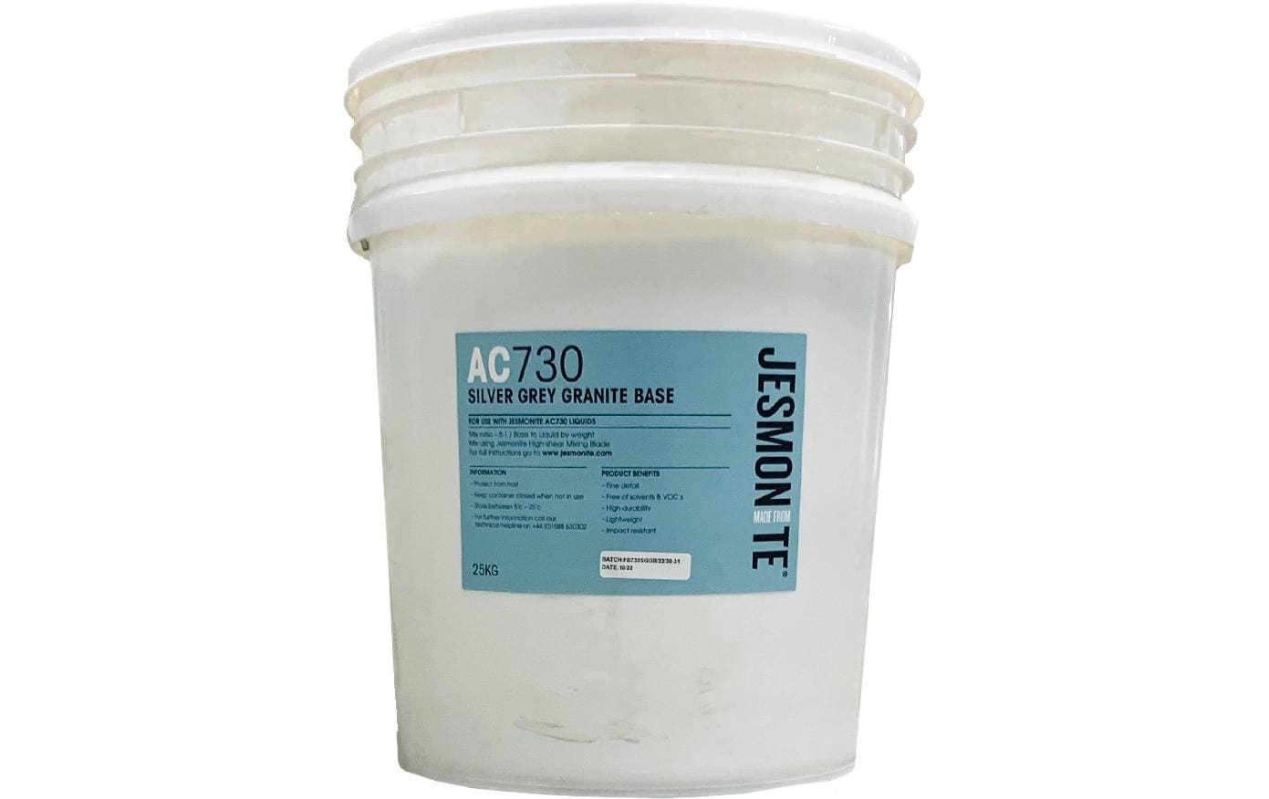 Jesmonite Pulverbasis A730 – Grau (Granit) – 25 kg