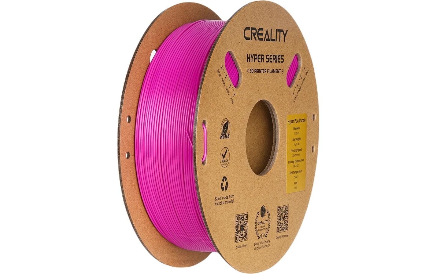 Creality 3D-Drucker-Filament Hyper PLA 1,75 mm Violett, 1 kg