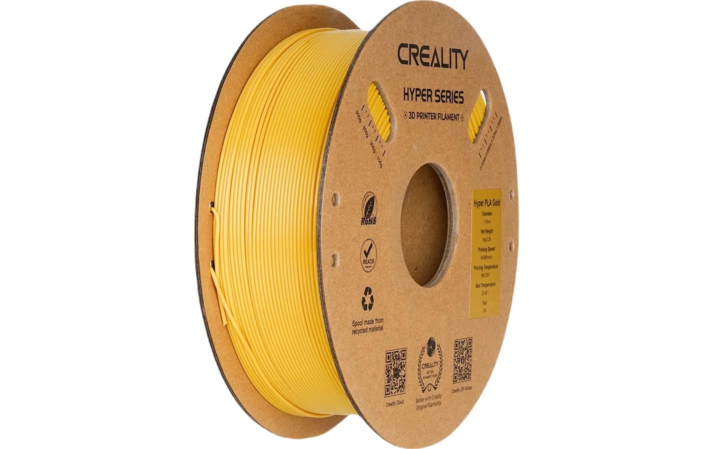 Creality 3D-Drucker-Filament Hyper PLA 1,75 mm Gold, 1 kg