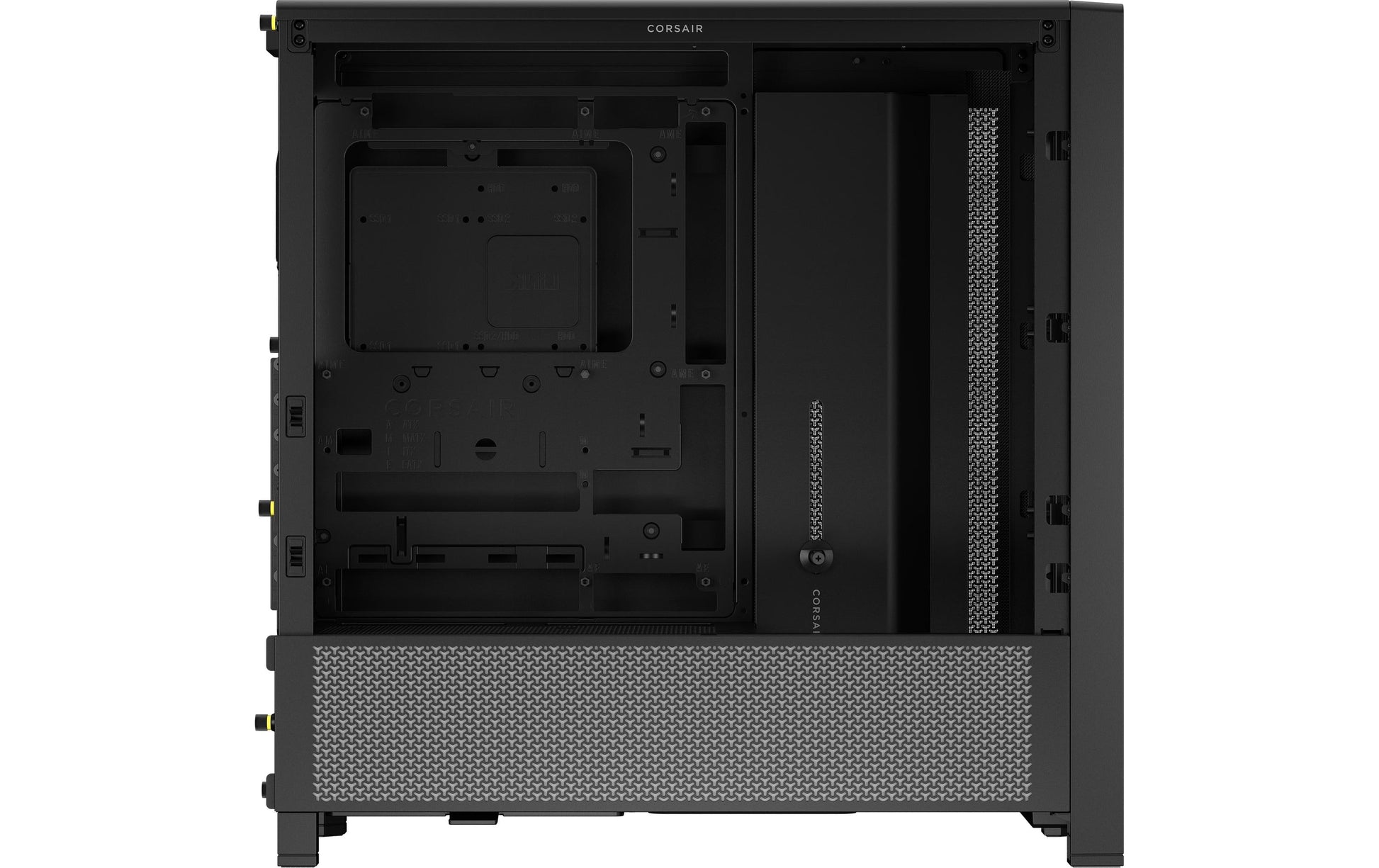 Corsair 4000D – PC-Gehäuse – Midi Tower, Schwarz, ATX/EATX, Seitenfenster, 7 Erweiterungsslots