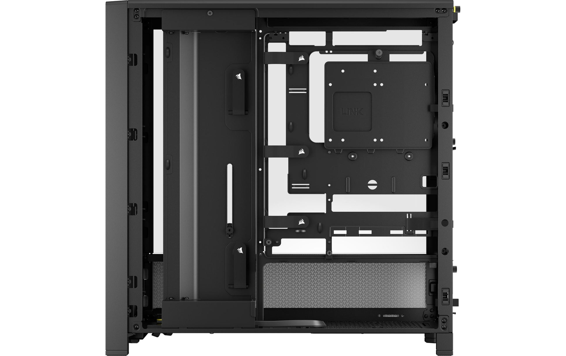 Corsair 4000D – PC-Gehäuse – Midi Tower, Schwarz, ATX/EATX, Seitenfenster, 7 Erweiterungsslots