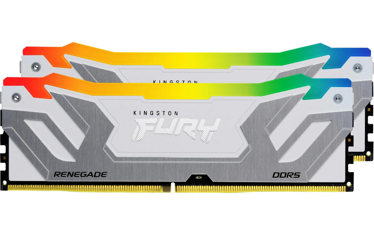 Kingston Technology Kingston FURY Renegade RGB Weiss – 48 GB RAM (2×24 GB), DDR5-8800 MT/s, CL42, 288-Pin DIMM, 1,4 V, für PC